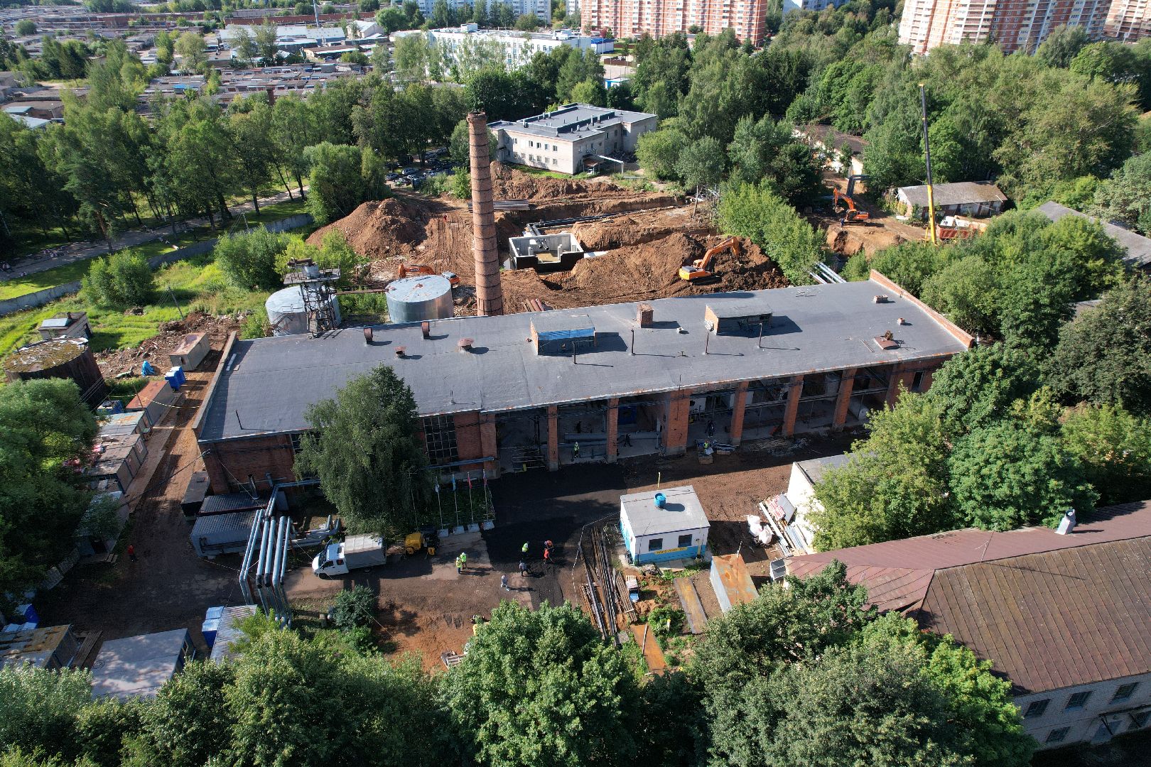 видео с коптера, котельная, жкх, отопление,