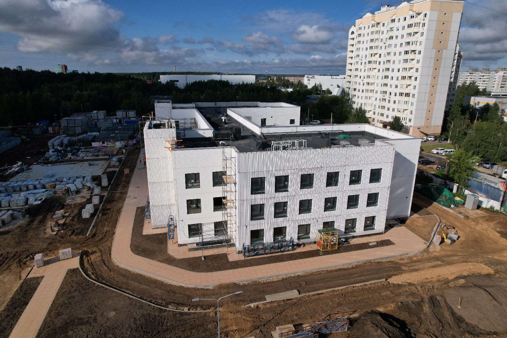 видео с коптера, садик, солнечногорск,