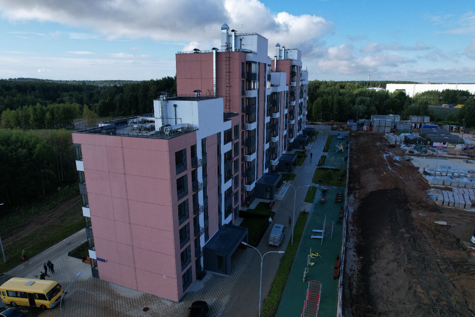 видео с коптера, садик, солнечногорск,