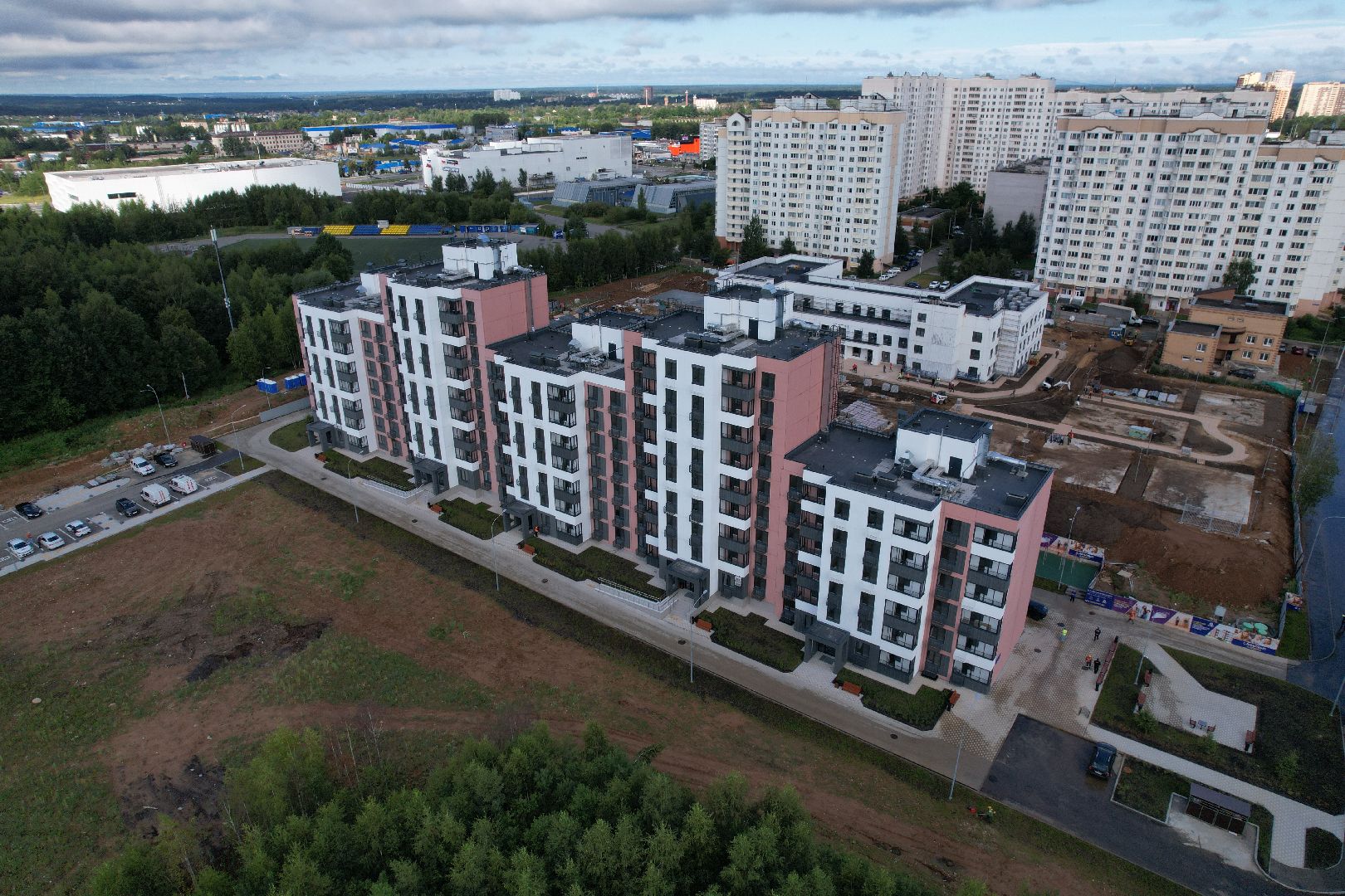 видео с коптера, садик, солнечногорск,