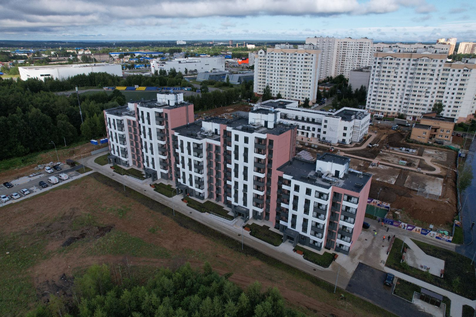 видео с коптера, садик, солнечногорск,