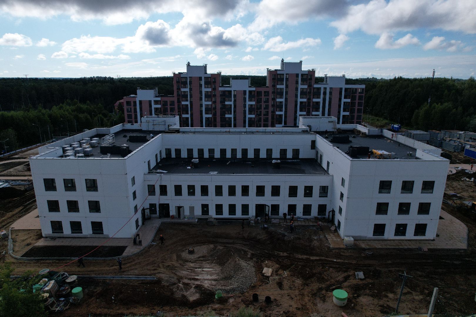 видео с коптера, садик, солнечногорск,