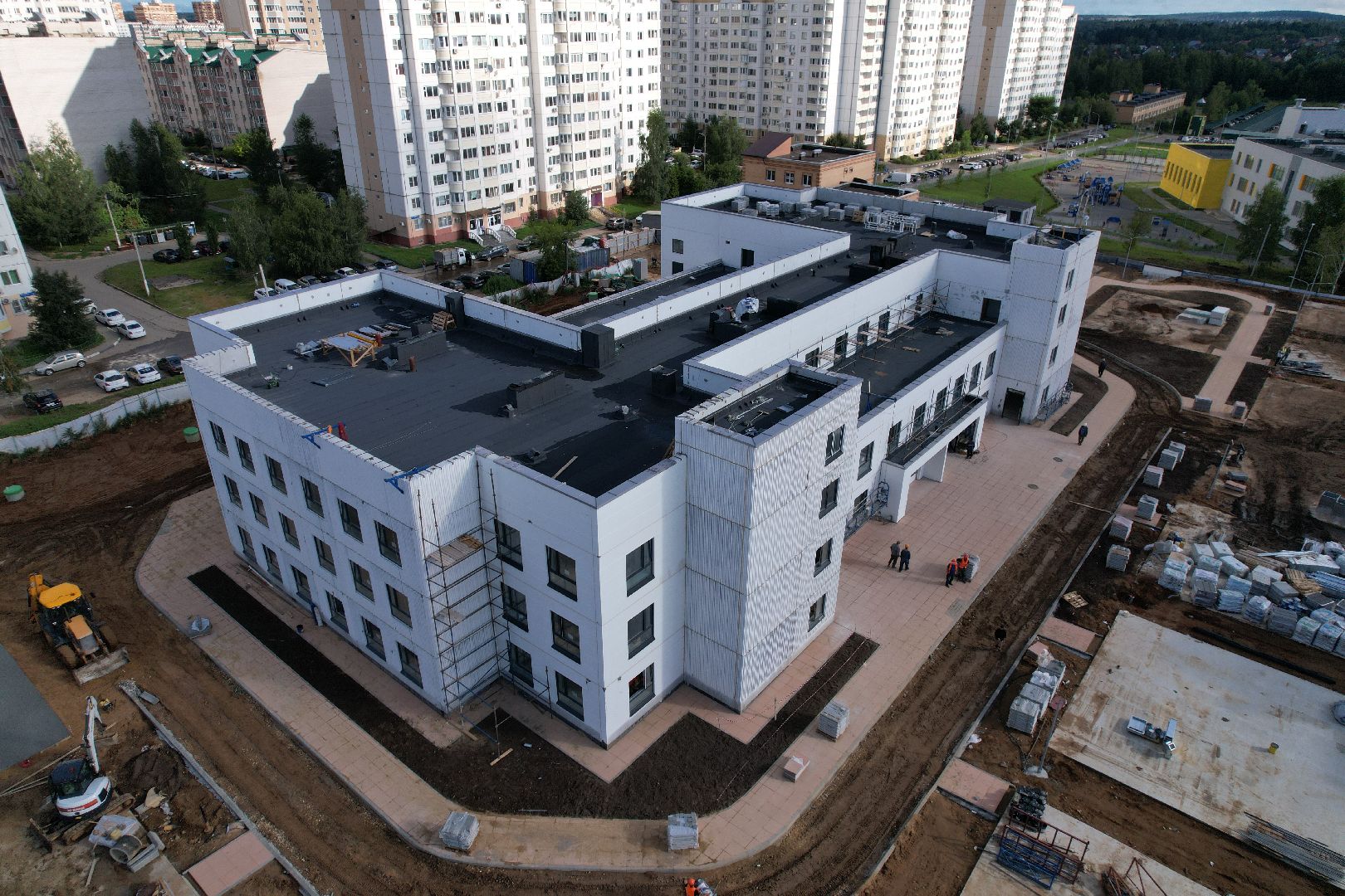 видео с коптера, садик, солнечногорск,