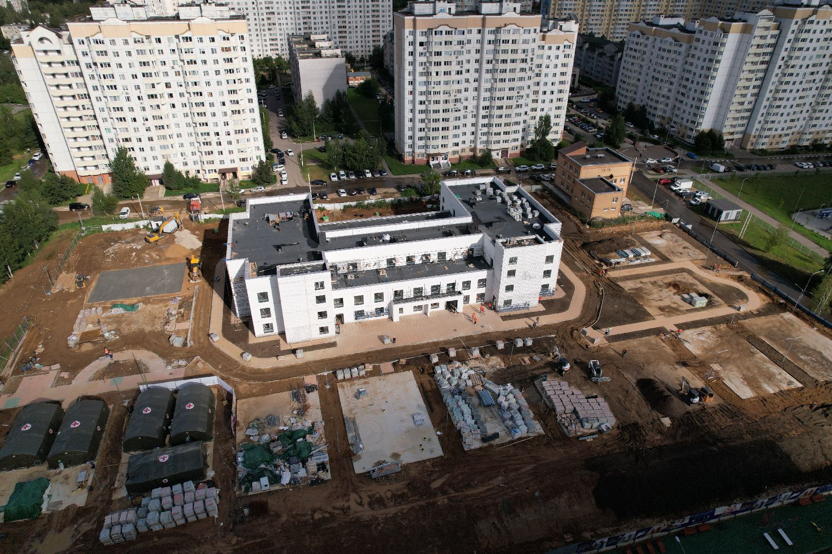 видео с коптера, садик, солнечногорск,