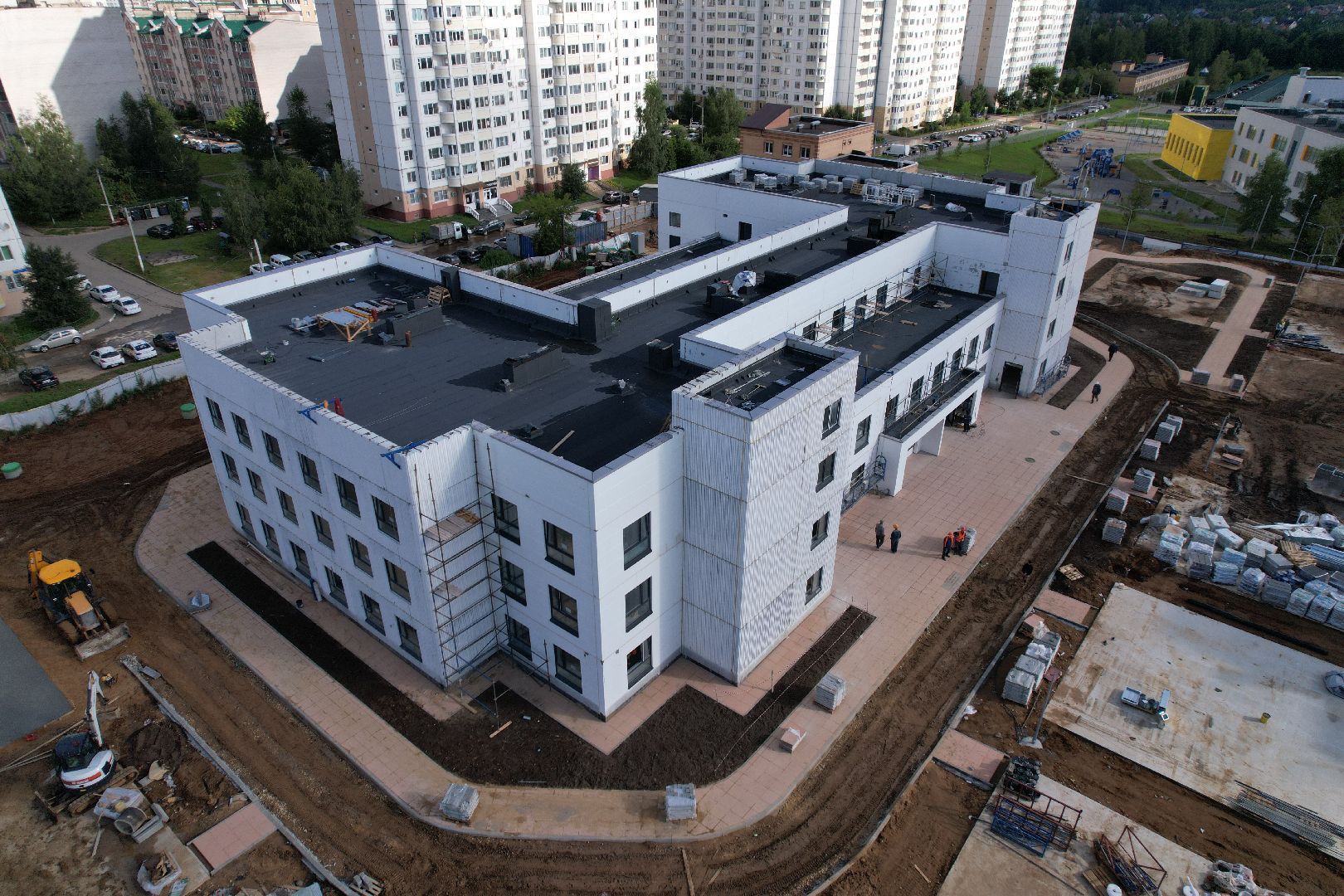 видео с коптера, садик, солнечногорск,