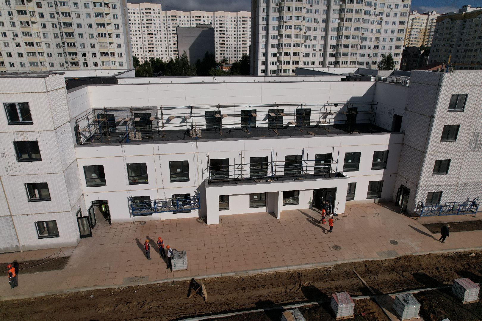 видео с коптера, садик, солнечногорск,