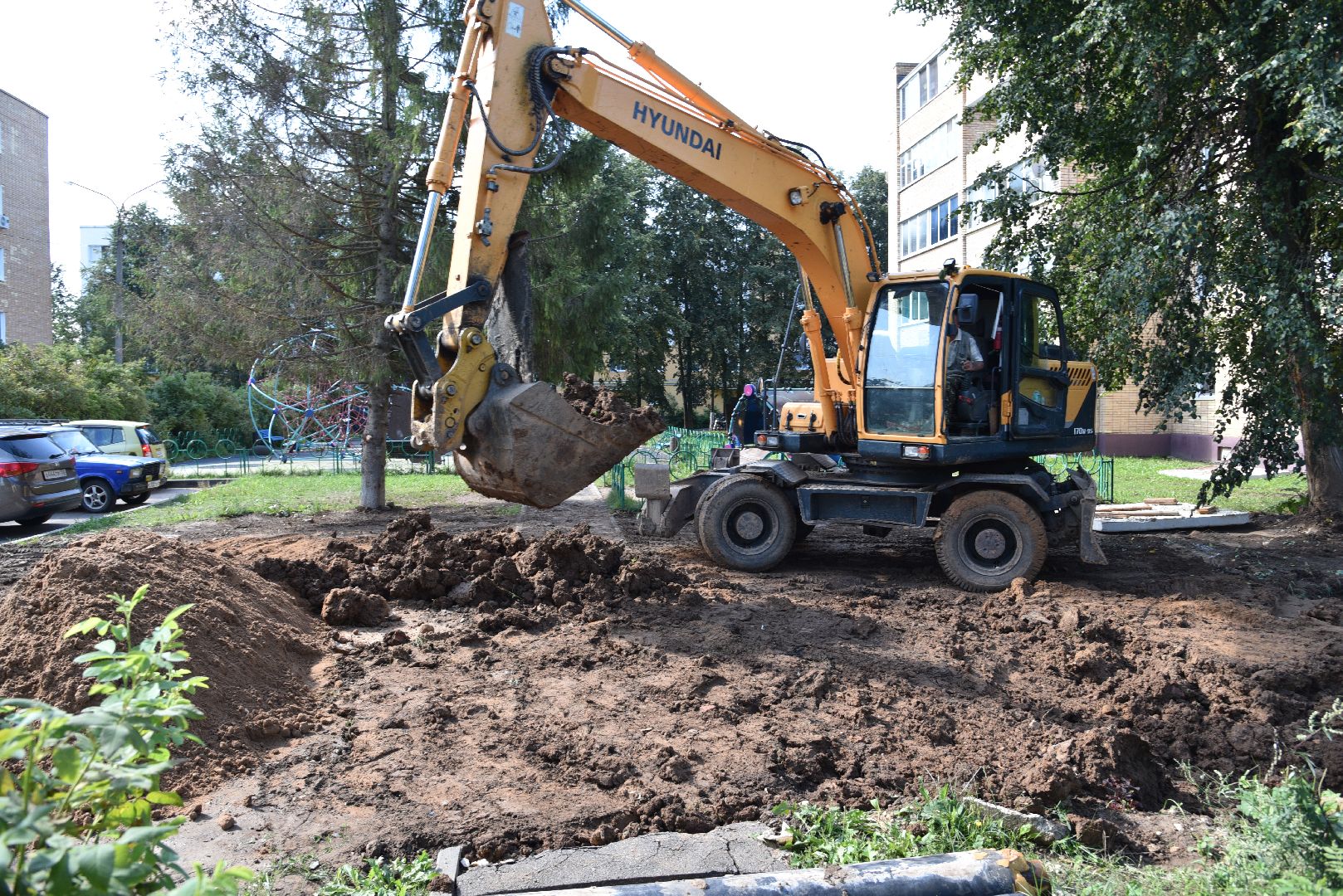 лотошино, благоустройство, замена теплосетей, замена теплотрассы, жкх, жкх и благоустройство, подготовка к зимнему сезону,