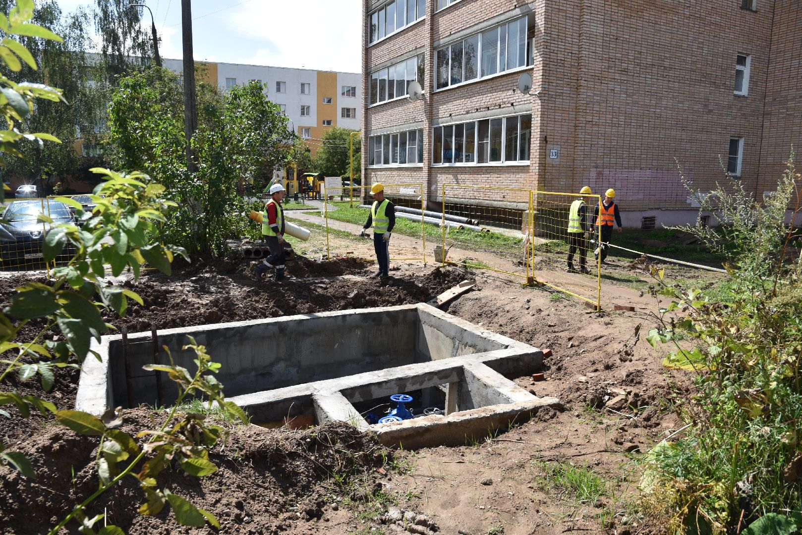 лотошино, благоустройство, замена теплосетей, замена теплотрассы, жкх, жкх и благоустройство, подготовка к зимнему сезону,