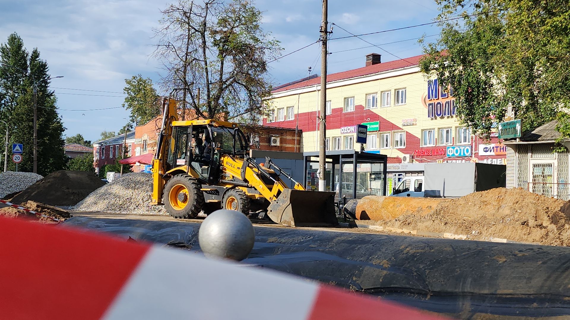 электросталь, мой город, дорога, ремонт тепловых сетей, ремонт теплосетей, ремонт теплотрассы, ремонт теплосети, автомобильное движение, ремонт дороги, жкх,