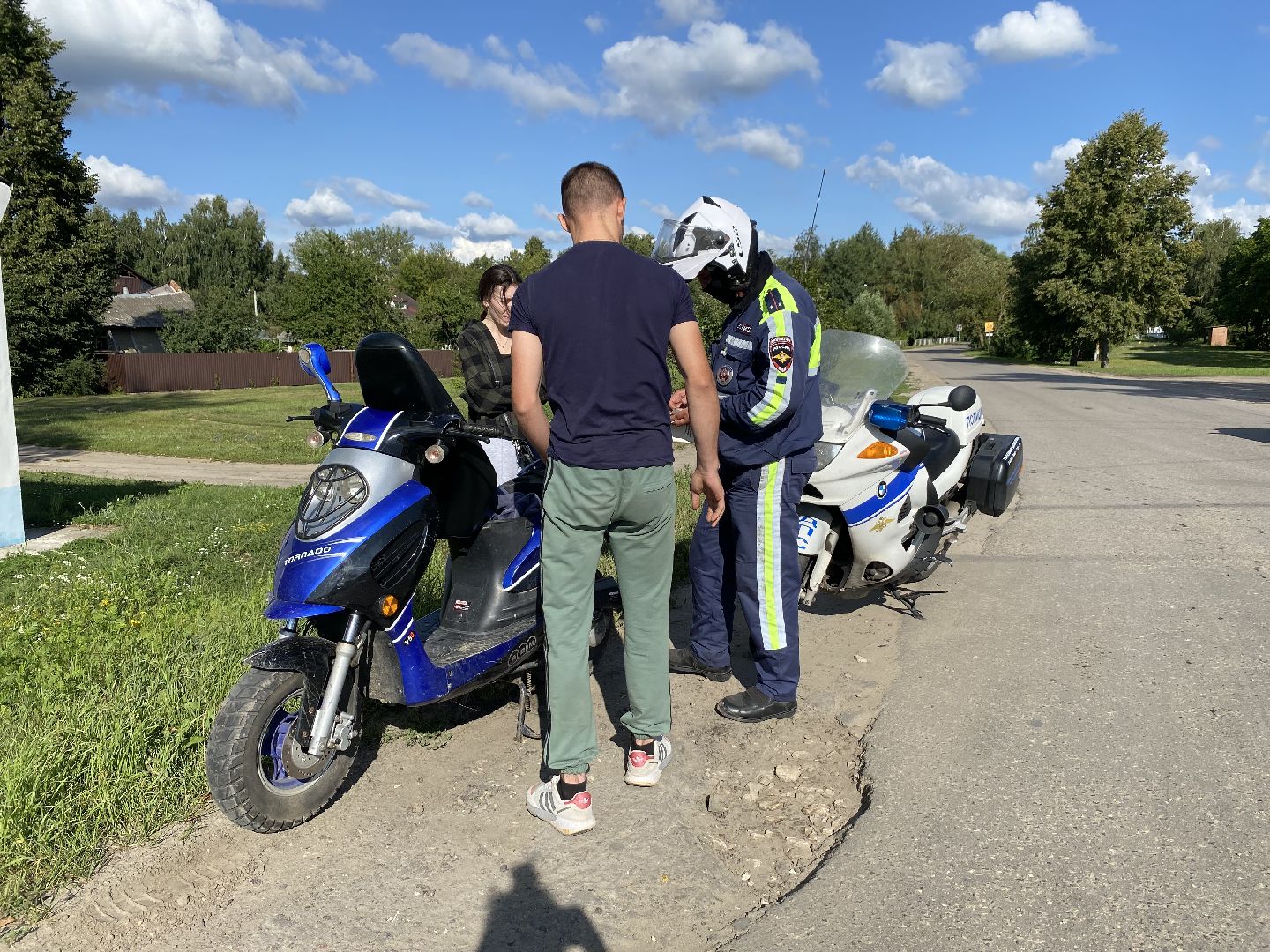 Коломна, гибдд, рейд безопасности, мото-скутер,