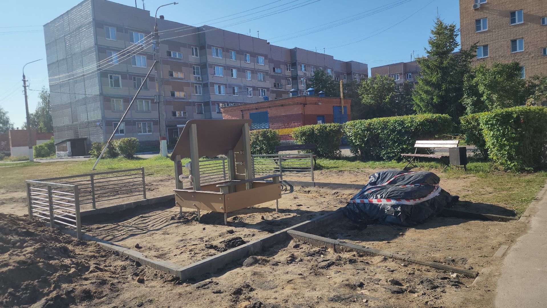 Электрогорск, Городской округ Павловский Посад, Детская площадка, Двор, Дети,