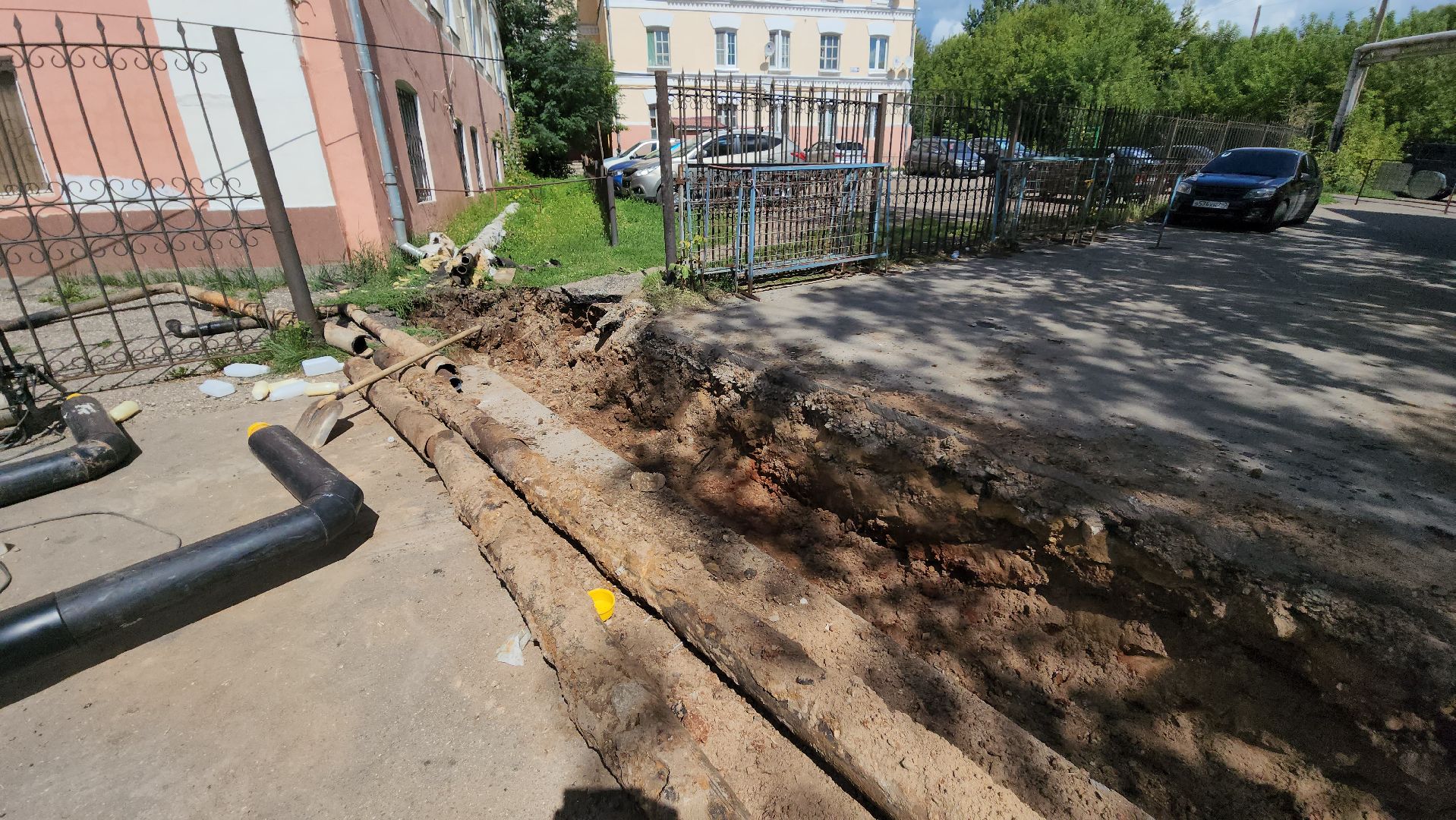 серпухов, улица нагорная, Газпром теплоэнерго МО, гидравлические испытания, прорыв трубы,подготовка к зиме,