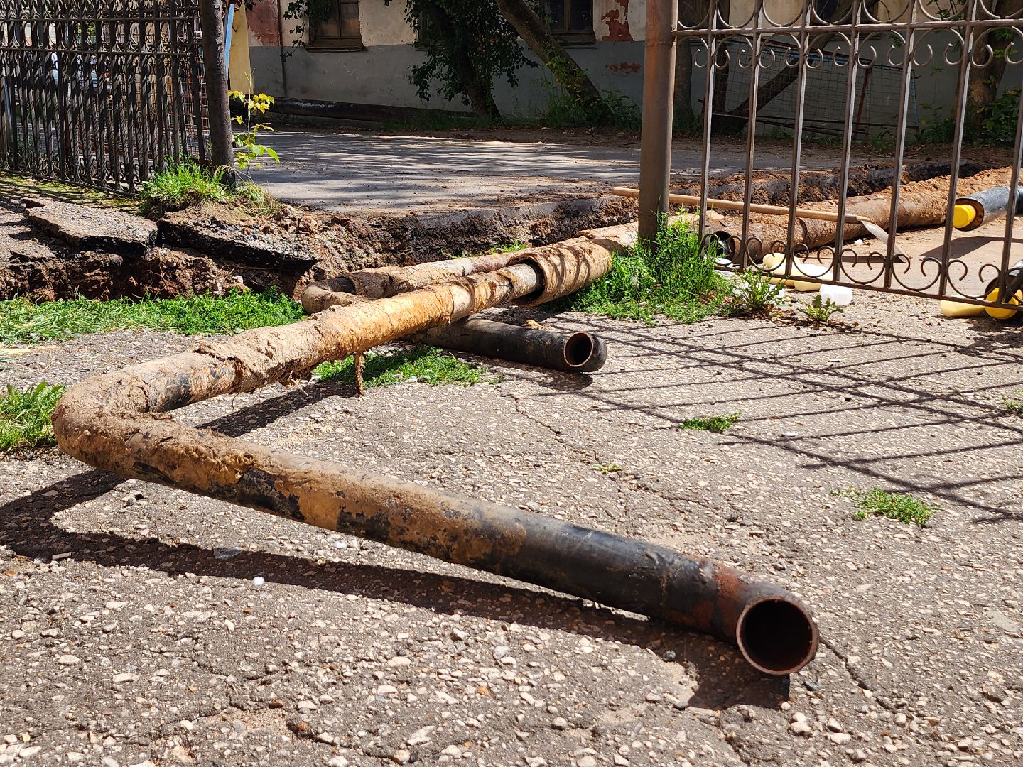 серпухов, улица нагорная, Газпром теплоэнерго МО, гидравлические испытания, прорыв трубы,подготовка к зиме,