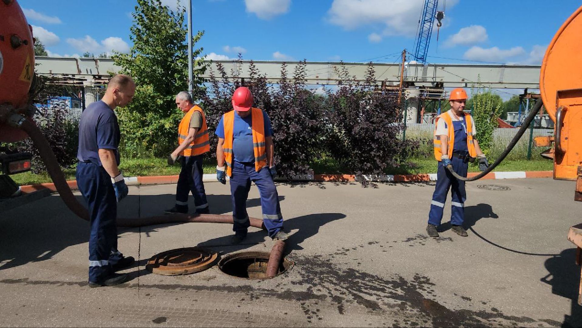 люберцы, поселок люберецкий водоканал, ливневая канализация, аварийная бригада,