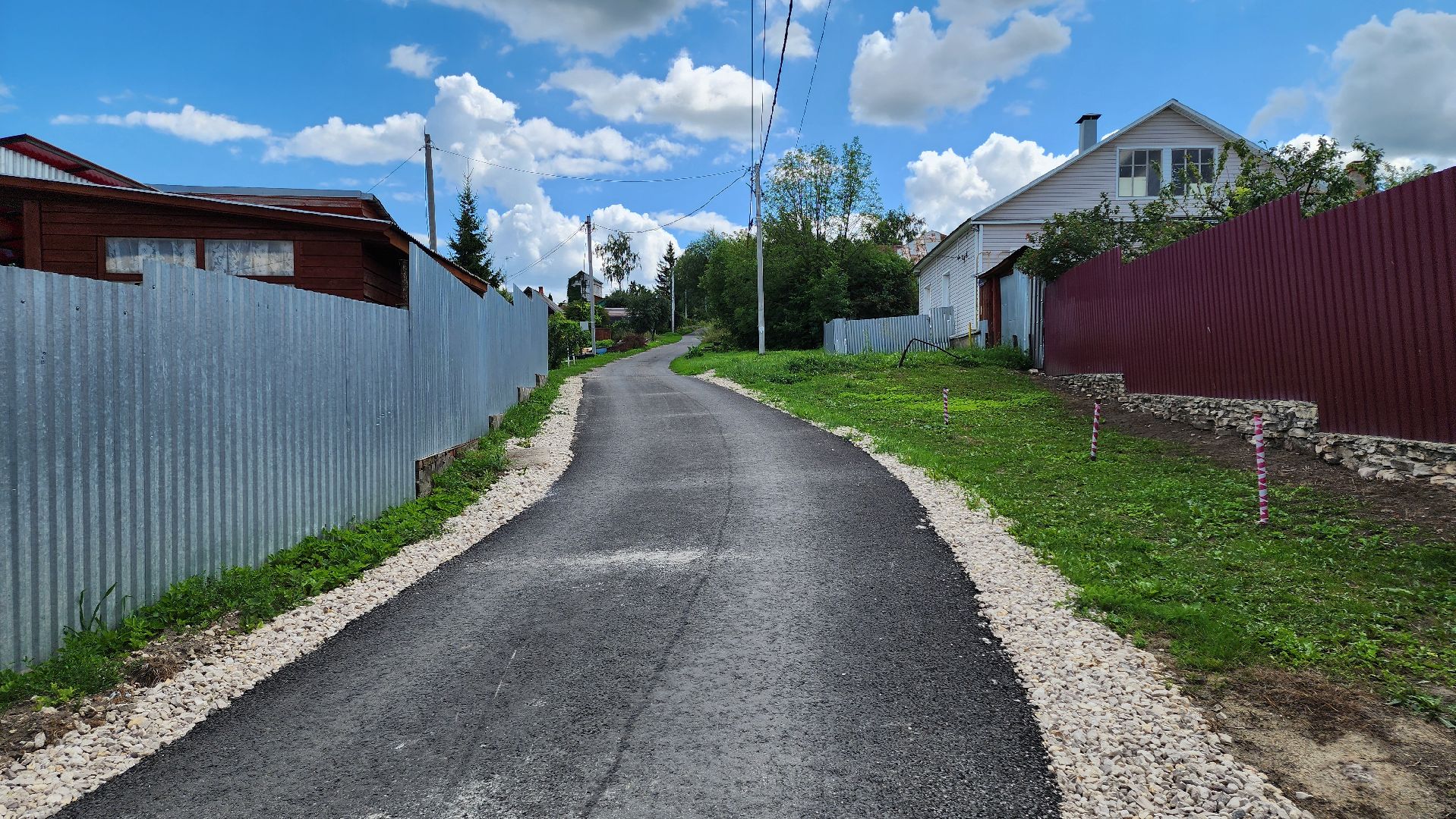 кашира, ремонт дорог, новая дорога, переулок осин, асфальтирование дорог,
