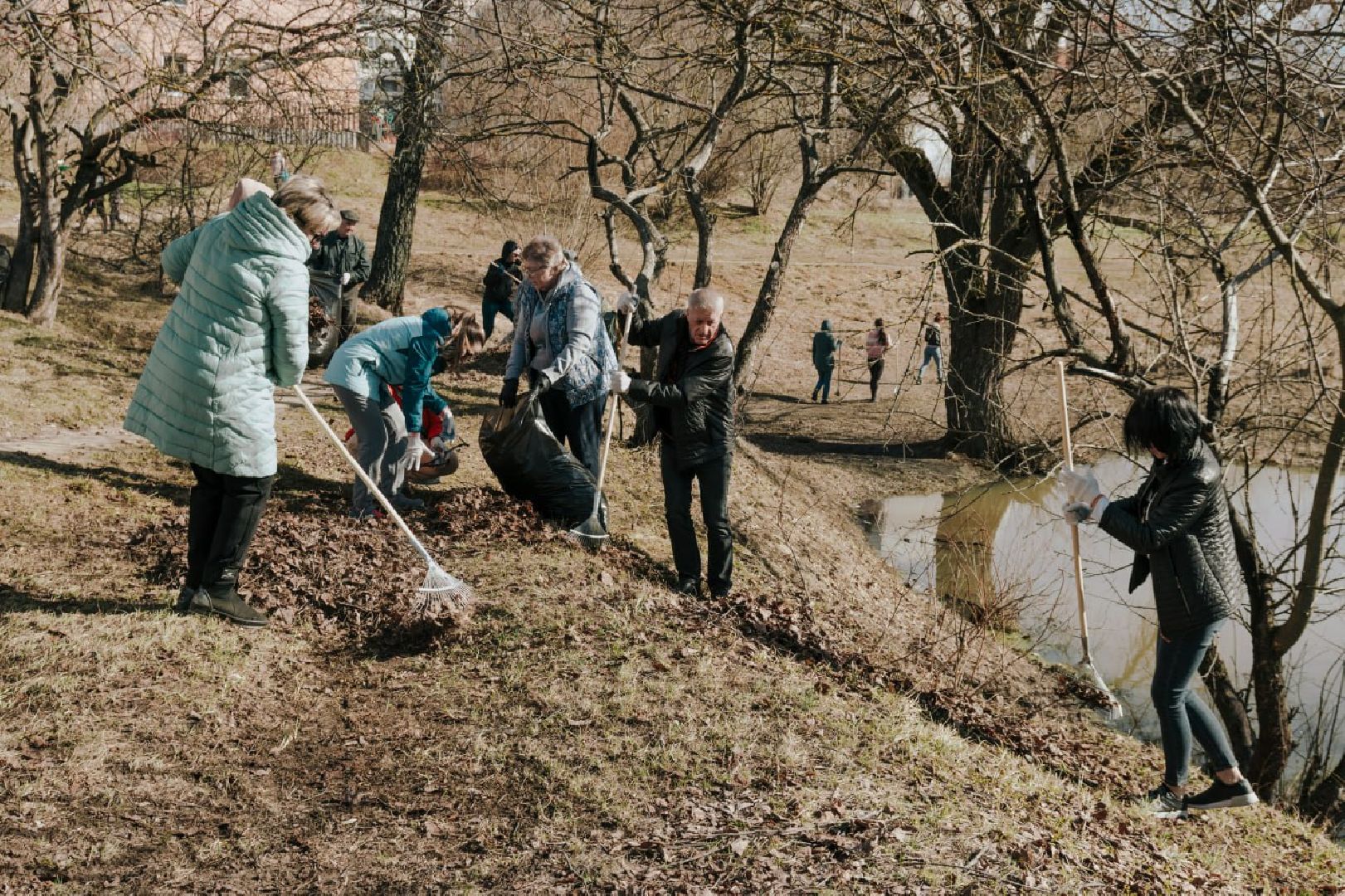Чехов, субботник, парк, сквер, уборка, благоустройство