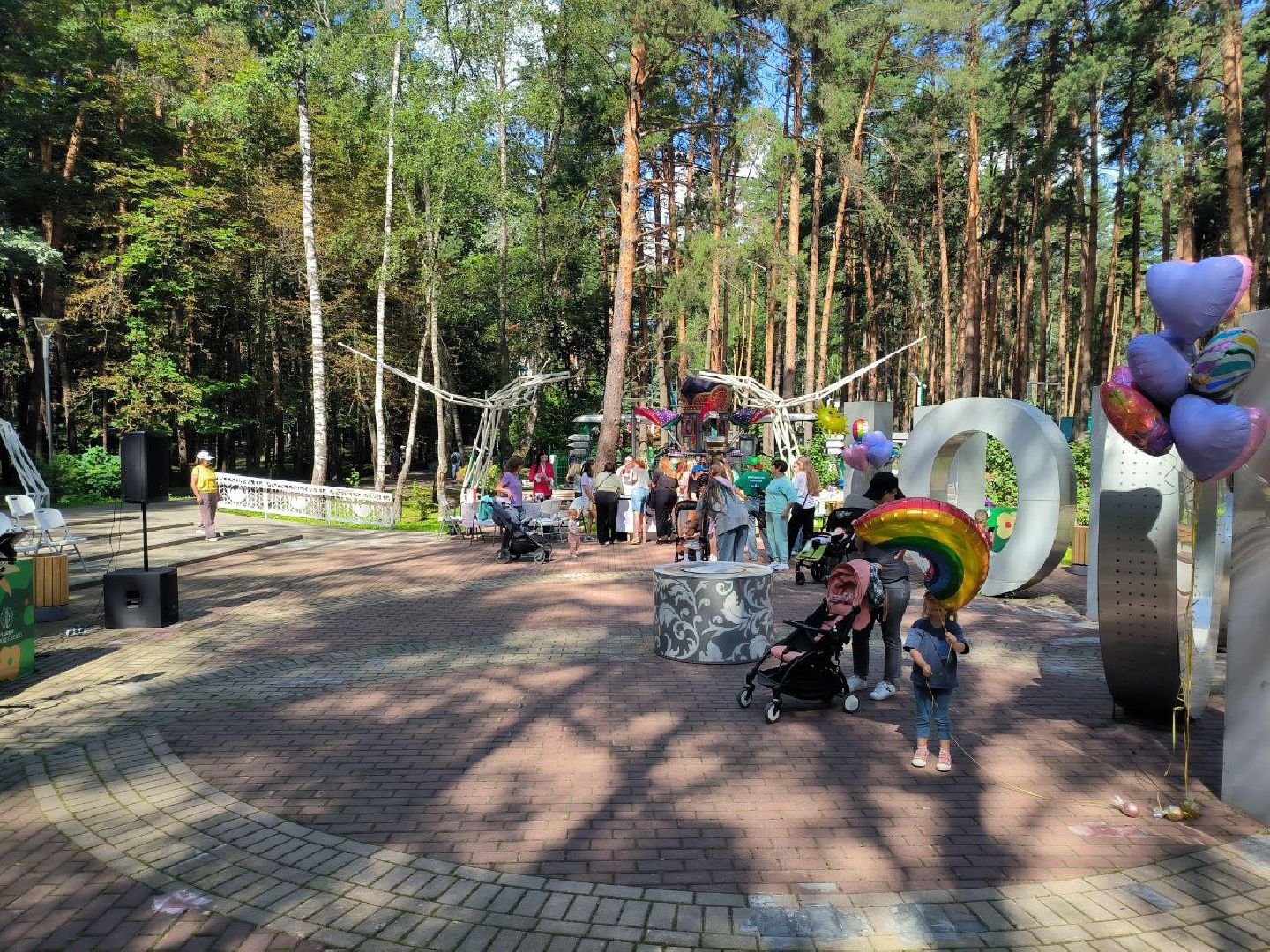 дети овз, малоподвижные дети, Подмосковье, Домодедово, социальная адаптация, Дети инвалиды, Качели, парк Елочки,