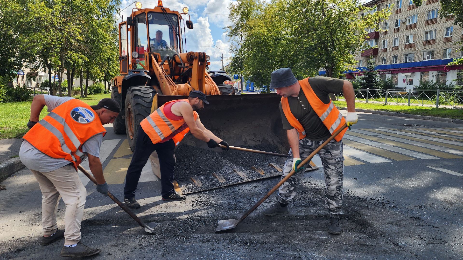 шатура, ямочный ремонт дорог, дороги, жкх,