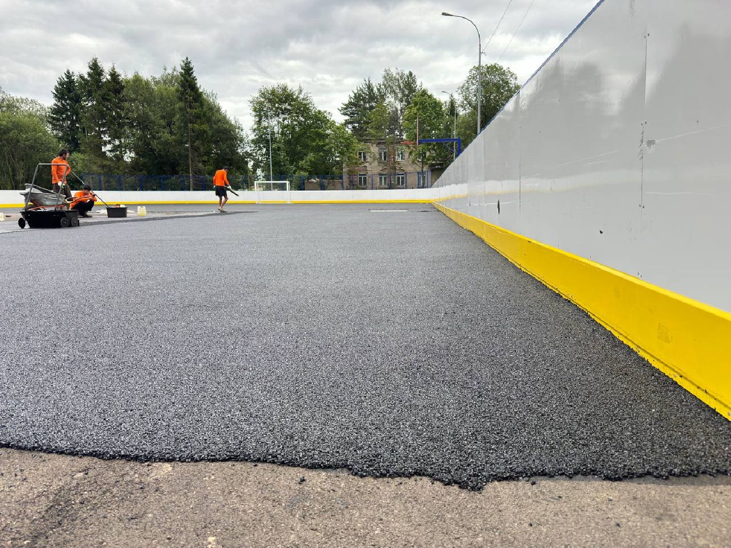 резиновое покрытие, жители, городской округ восход, универсальная площадка, дети, безопасность,