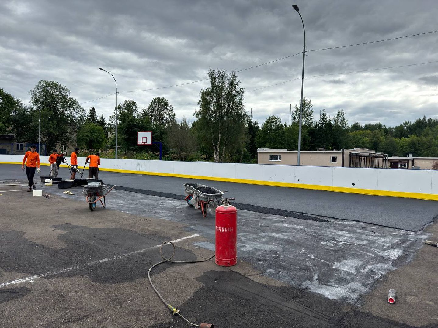 резиновое покрытие, жители, городской округ восход, универсальная площадка, дети, безопасность,