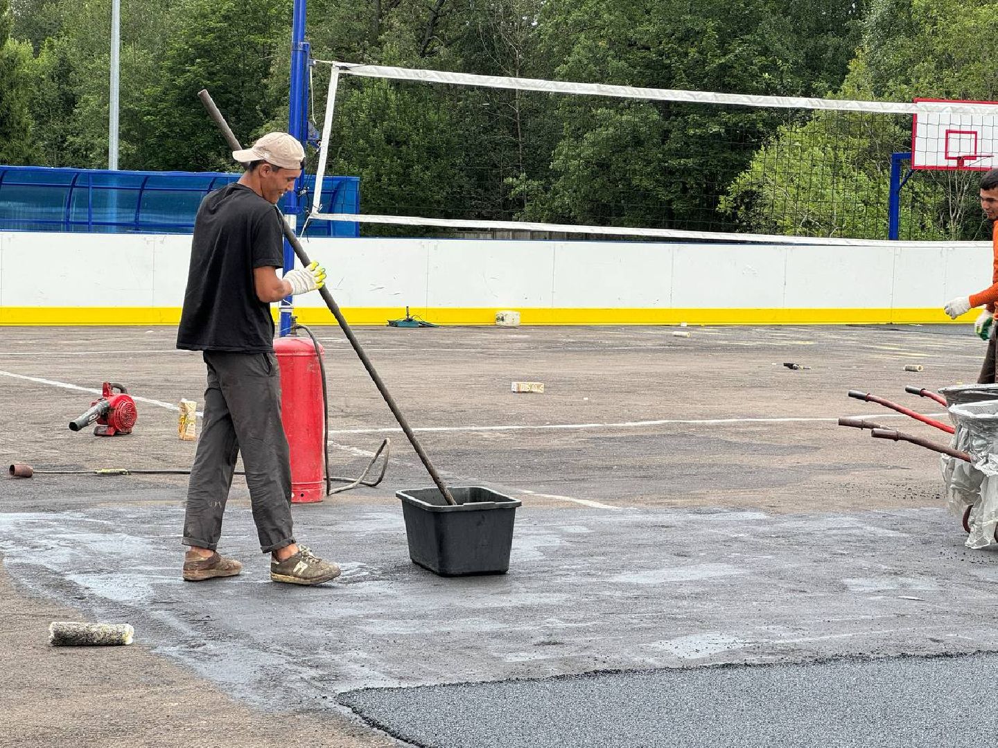 резиновое покрытие, жители, городской округ восход, универсальная площадка, дети, безопасность,