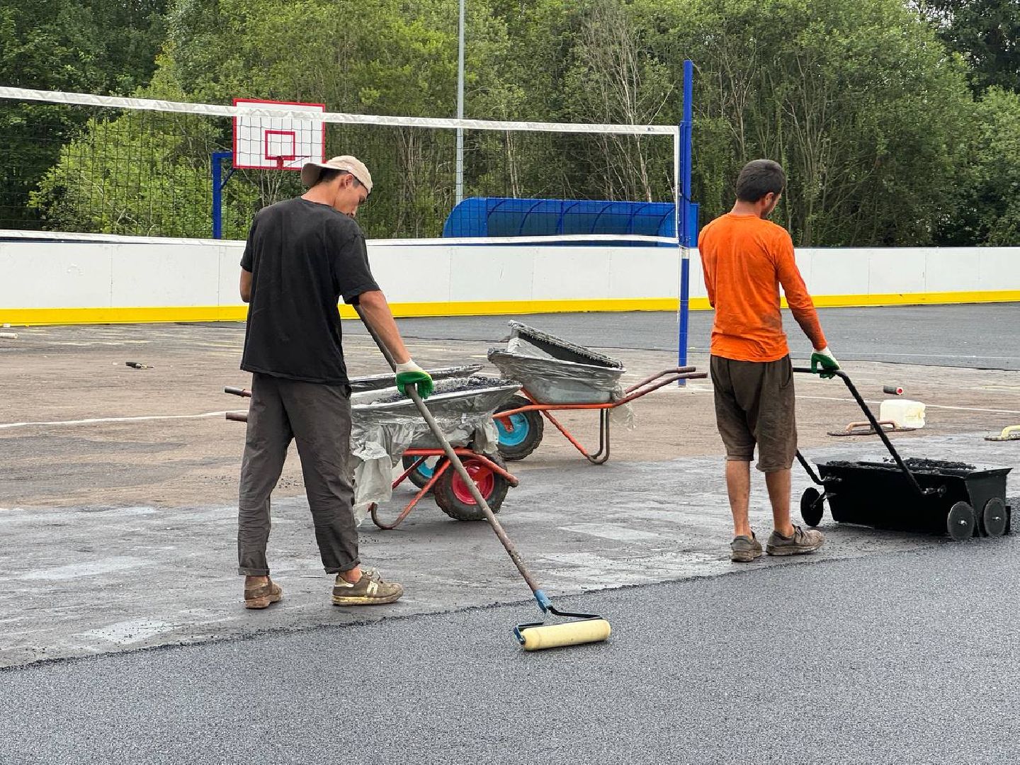 резиновое покрытие, жители, городской округ восход, универсальная площадка, дети, безопасность,