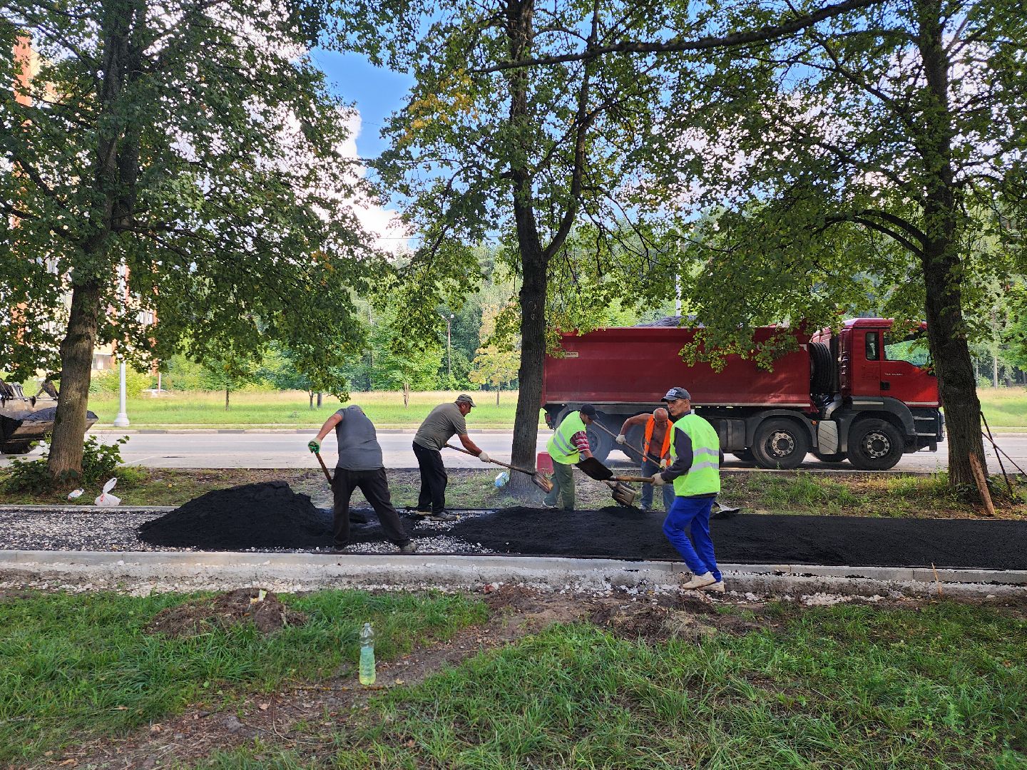 Дубна, Асфальт, Тротуар, Дороги, Ремонт,