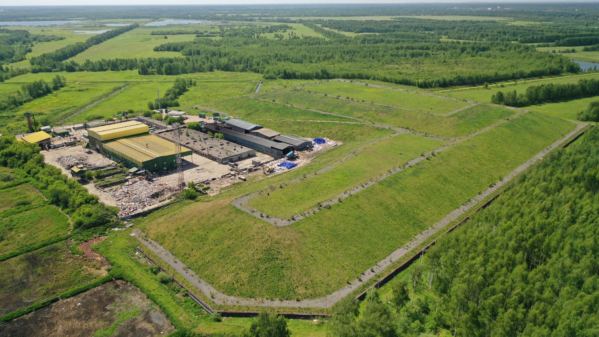видео с коптера, полигон, экология, электросталь,