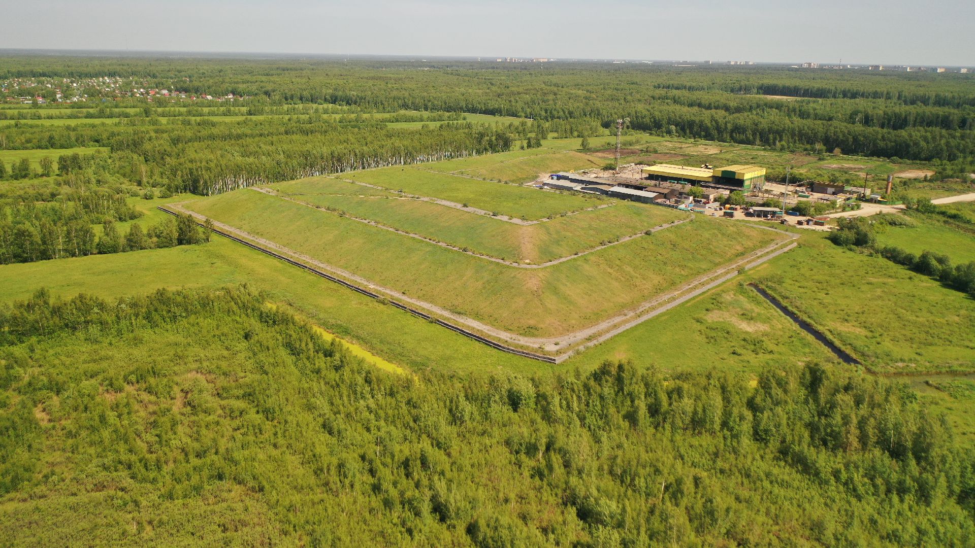 видео с коптера, полигон, экология, электросталь,