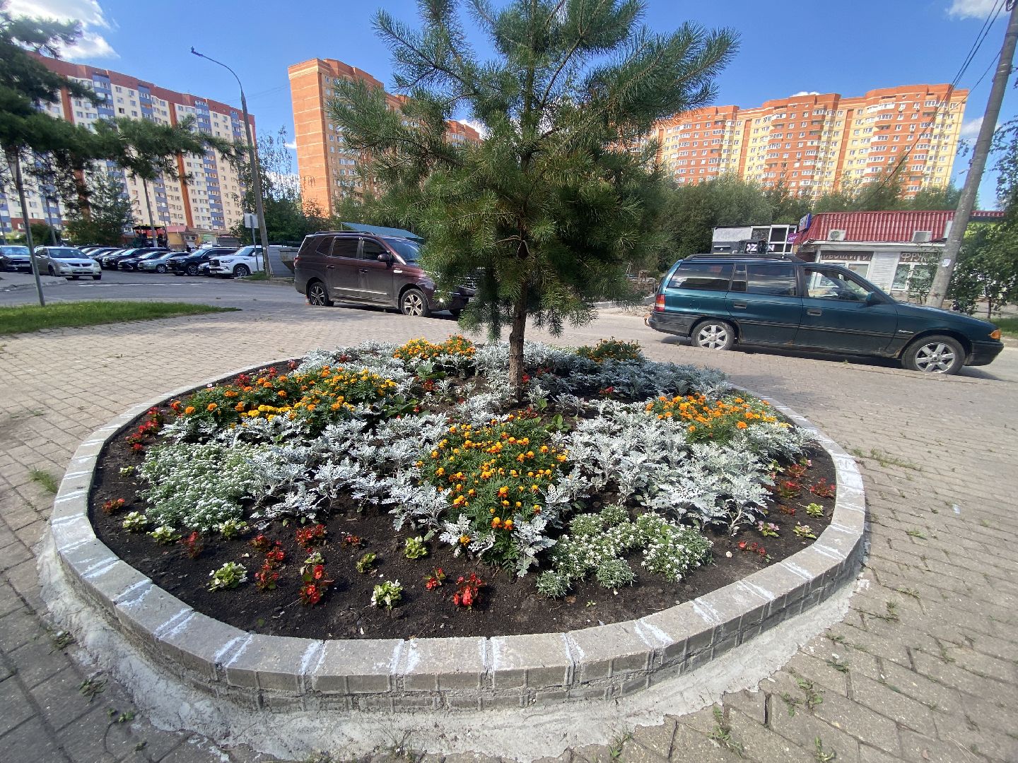 власиха благоустройство территории, Власиха мкр Школьный, Школьный новая парковка, Школьный Власиха благоустройство, новая парковка власиха,