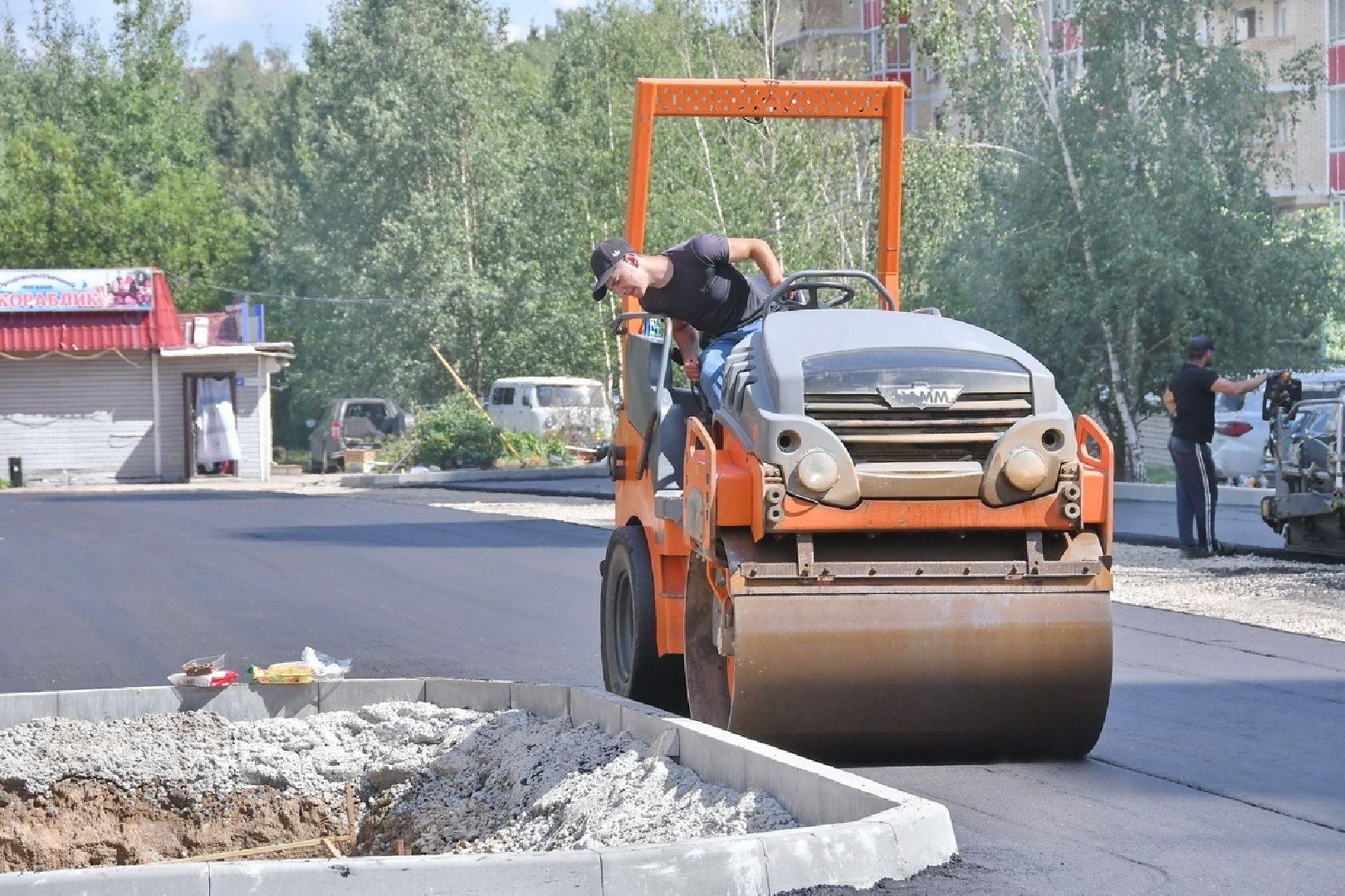 власиха благоустройство территории, Власиха мкр Школьный, Школьный новая парковка, Школьный Власиха благоустройство, новая парковка власиха,