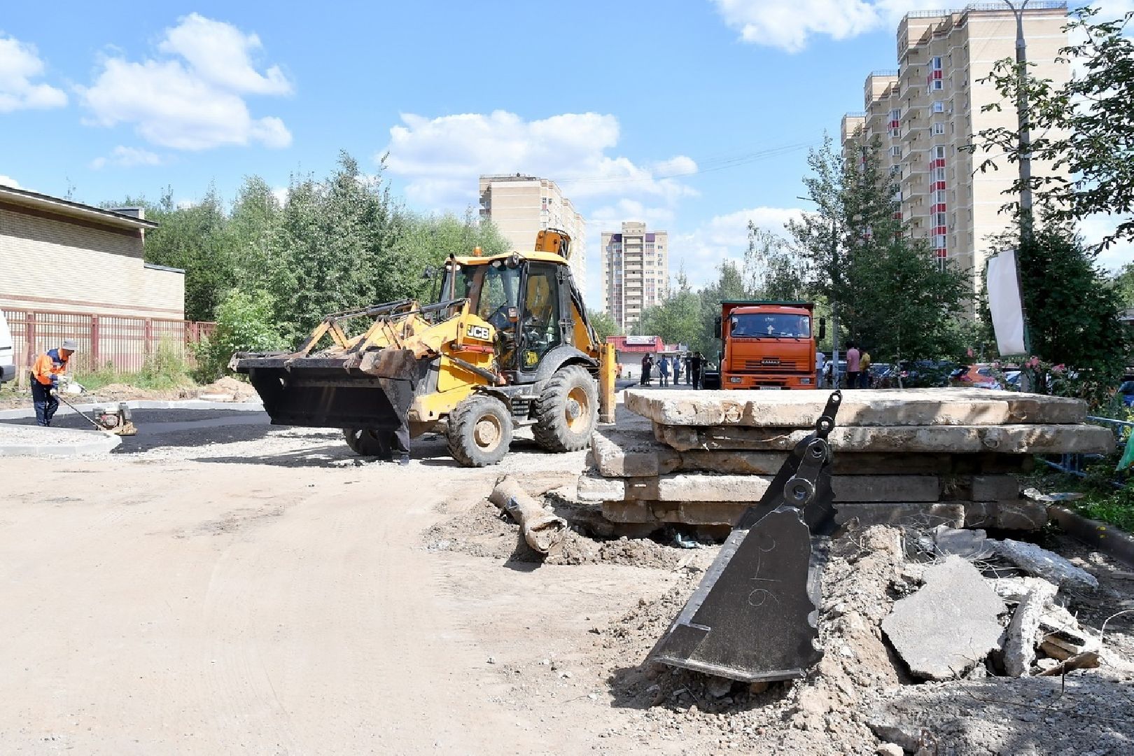 власиха благоустройство территории, Власиха мкр Школьный, Школьный новая парковка, Школьный Власиха благоустройство, новая парковка власиха,