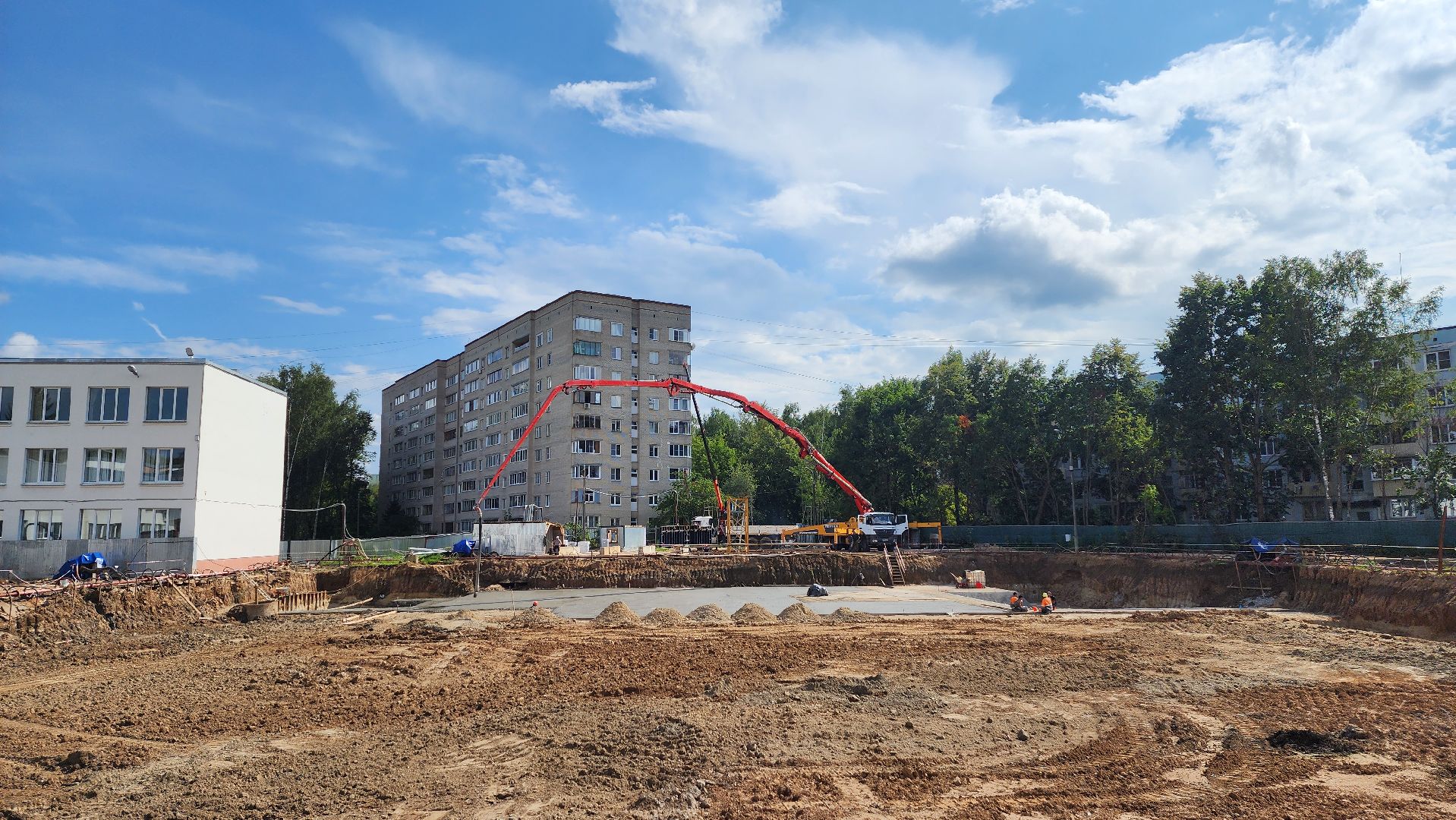 Солнечногорск, строительство, гимназия 6, пристройка к школе,