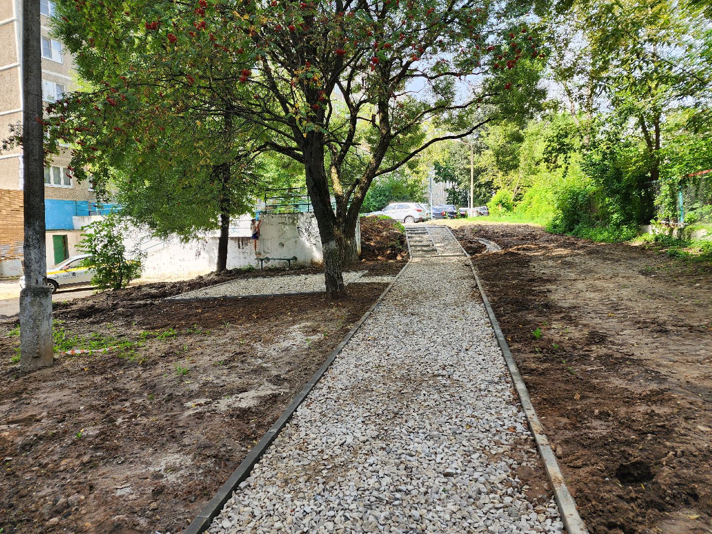 Чехов, улица Дружбы, комплексное благоустройство, двор, дворовая территория, парковки, проезды, тротуары, пешеходная дорожка, формирование комфортной городской среды,