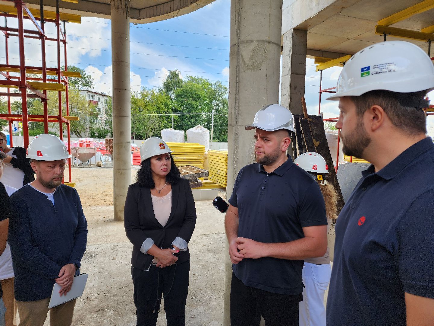 Чехов, улица Мира, детская поликлиника, строительство, проверка, контроль, глава администрации городского округа, Михаил Собакин,