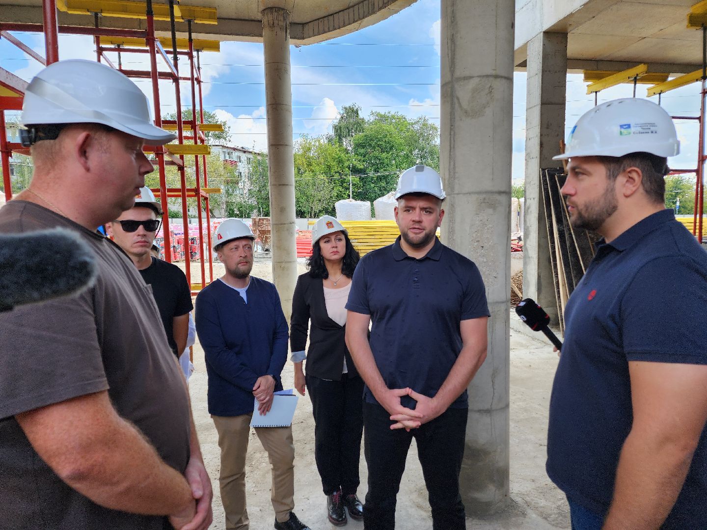 Чехов, улица Мира, детская поликлиника, строительство, проверка, контроль, глава администрации городского округа, Михаил Собакин,