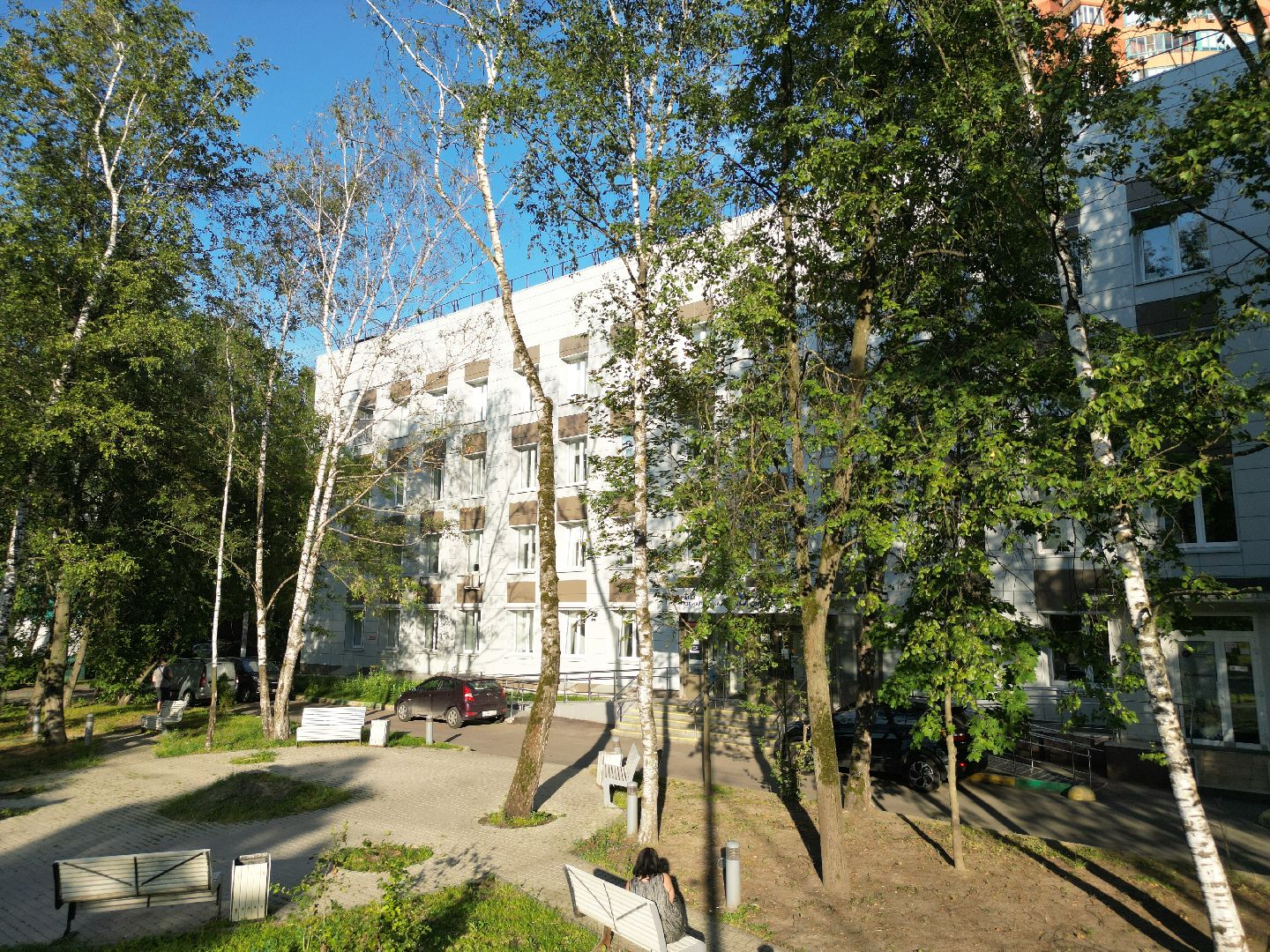 видео с коптера, поликлиника, химки,