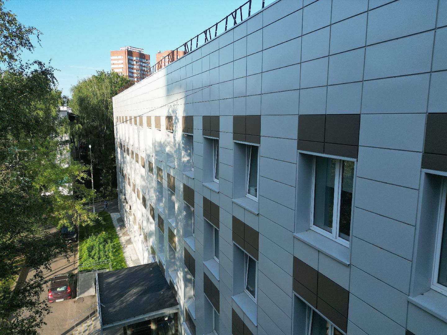 видео с коптера, поликлиника, химки,