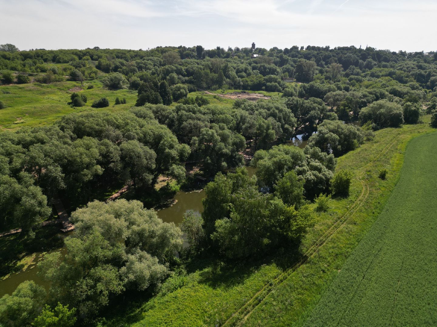 видео с коптера, источник, зарайск,