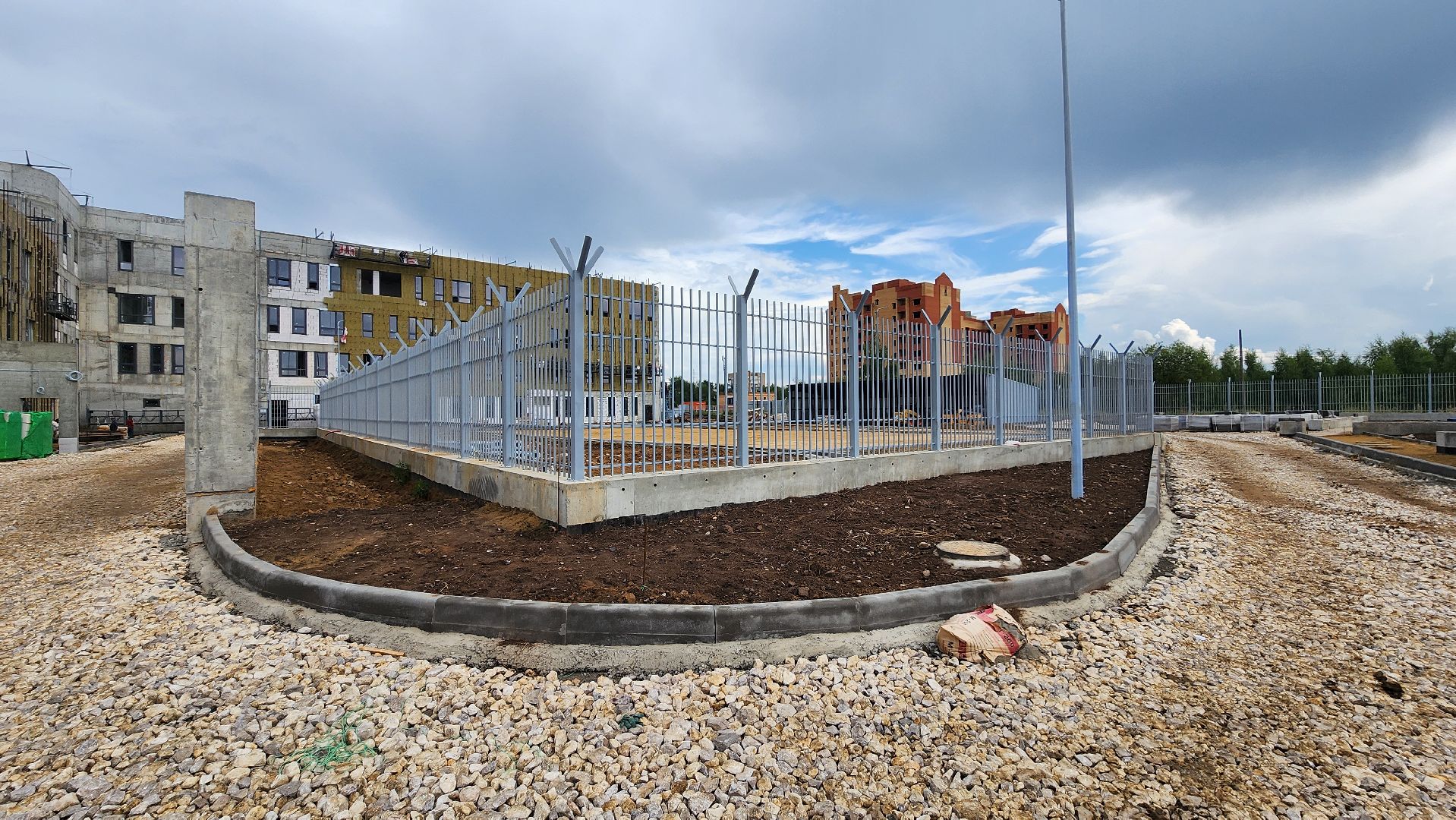 кашира, строительство, новое здание полиции, утепление фасада, благоустройство,