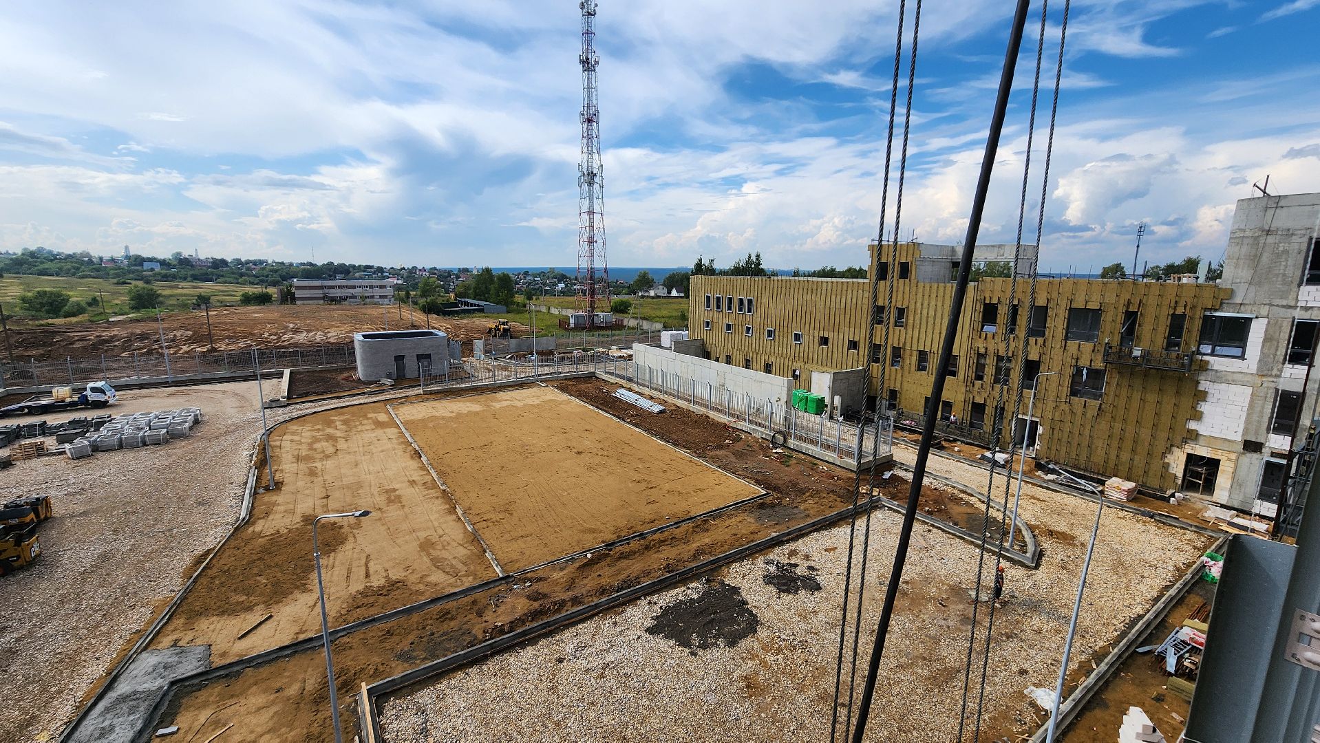 кашира, строительство, новое здание полиции, утепление фасада, благоустройство,