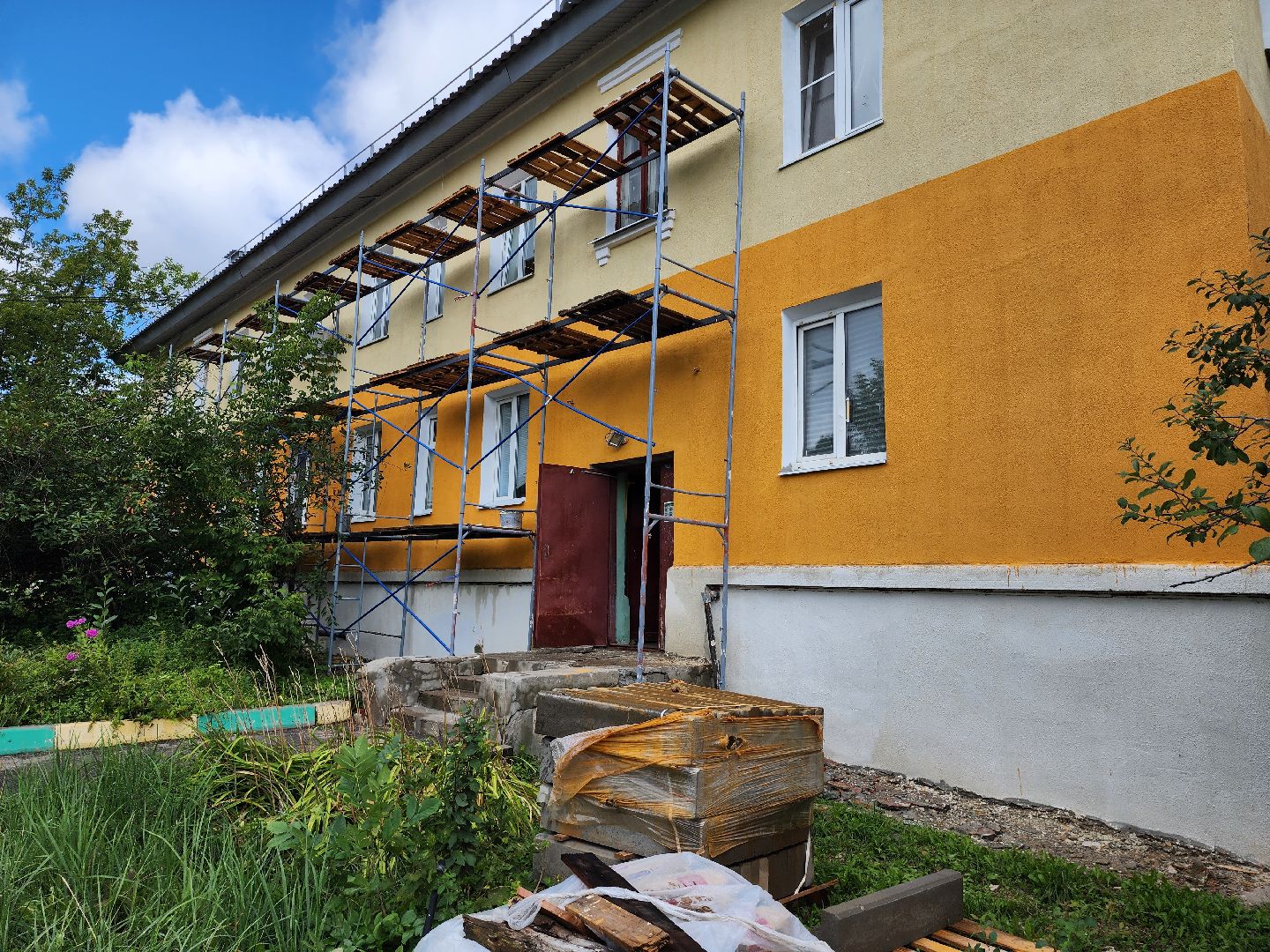 серпухов, улица захаркина, фасады, капитальный ремонт, мкд,