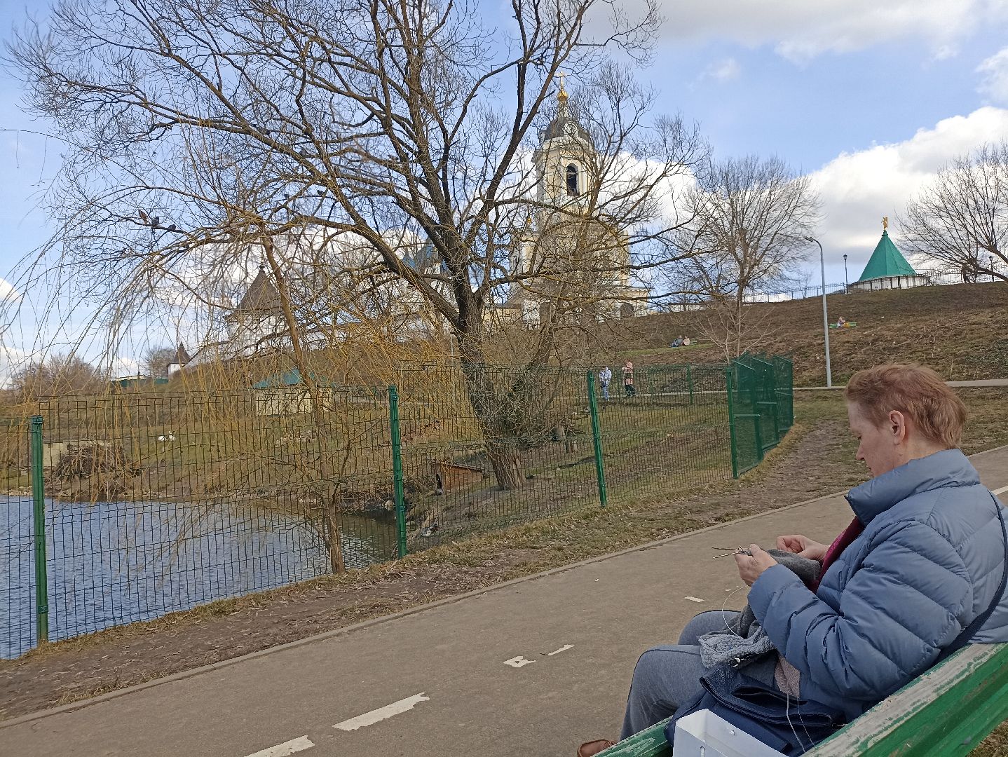 Серпухов, Подмосковье, утки, карпы, парк, монастырь, весна