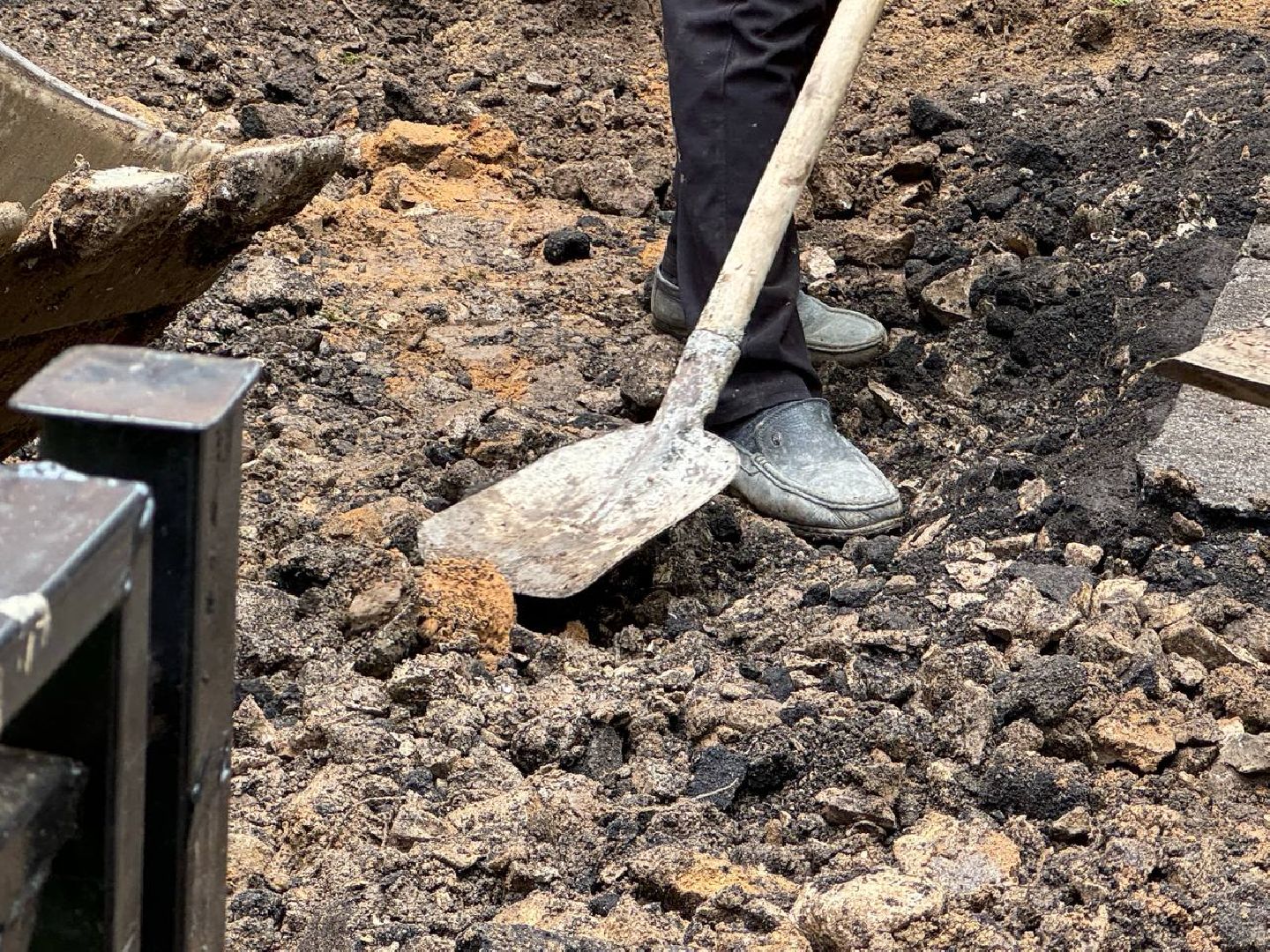 двор асфальт, подьезды, городской округ восход, бригада,