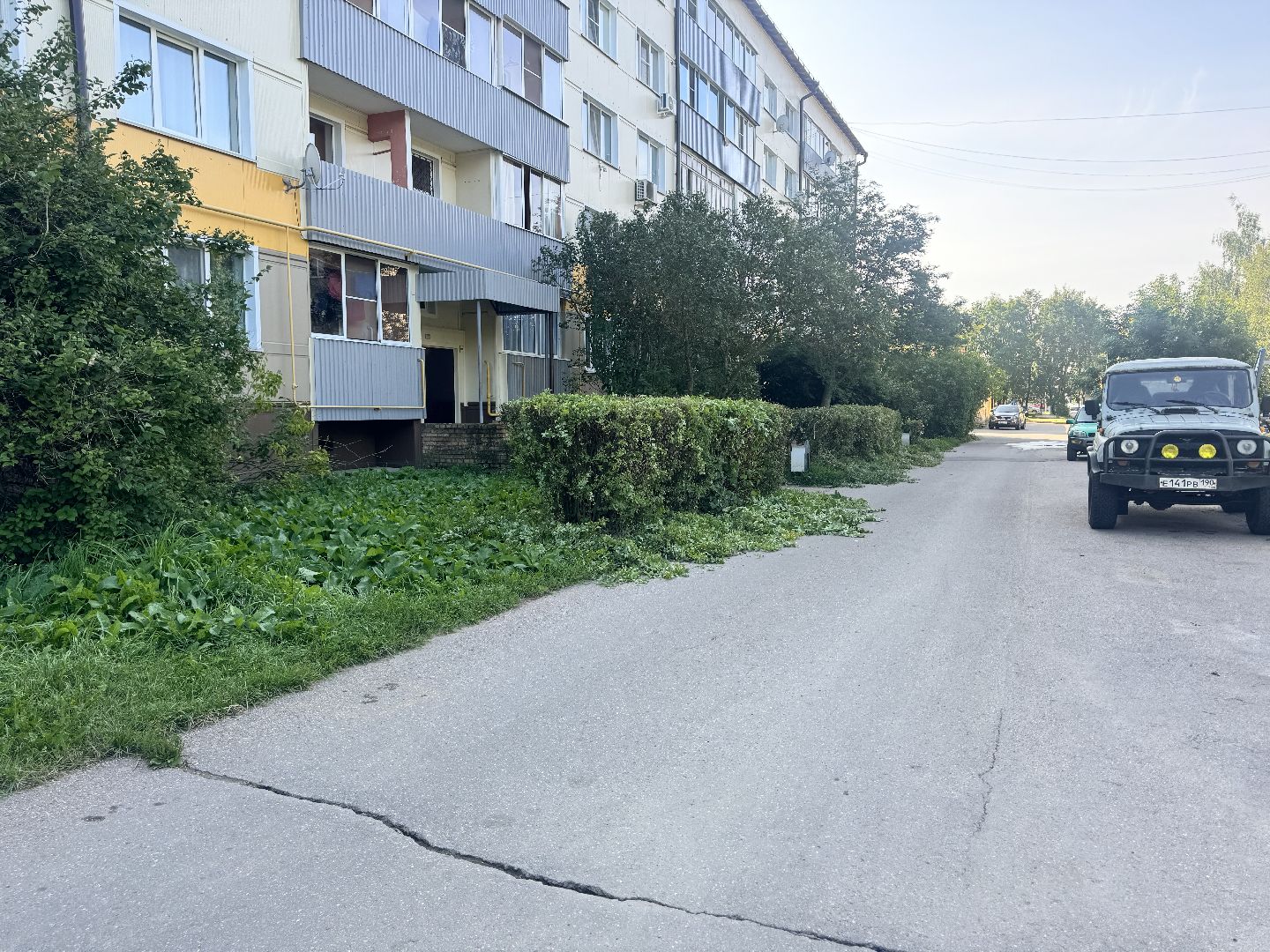 шаховская, коммунальная служба, обрезка кустов,