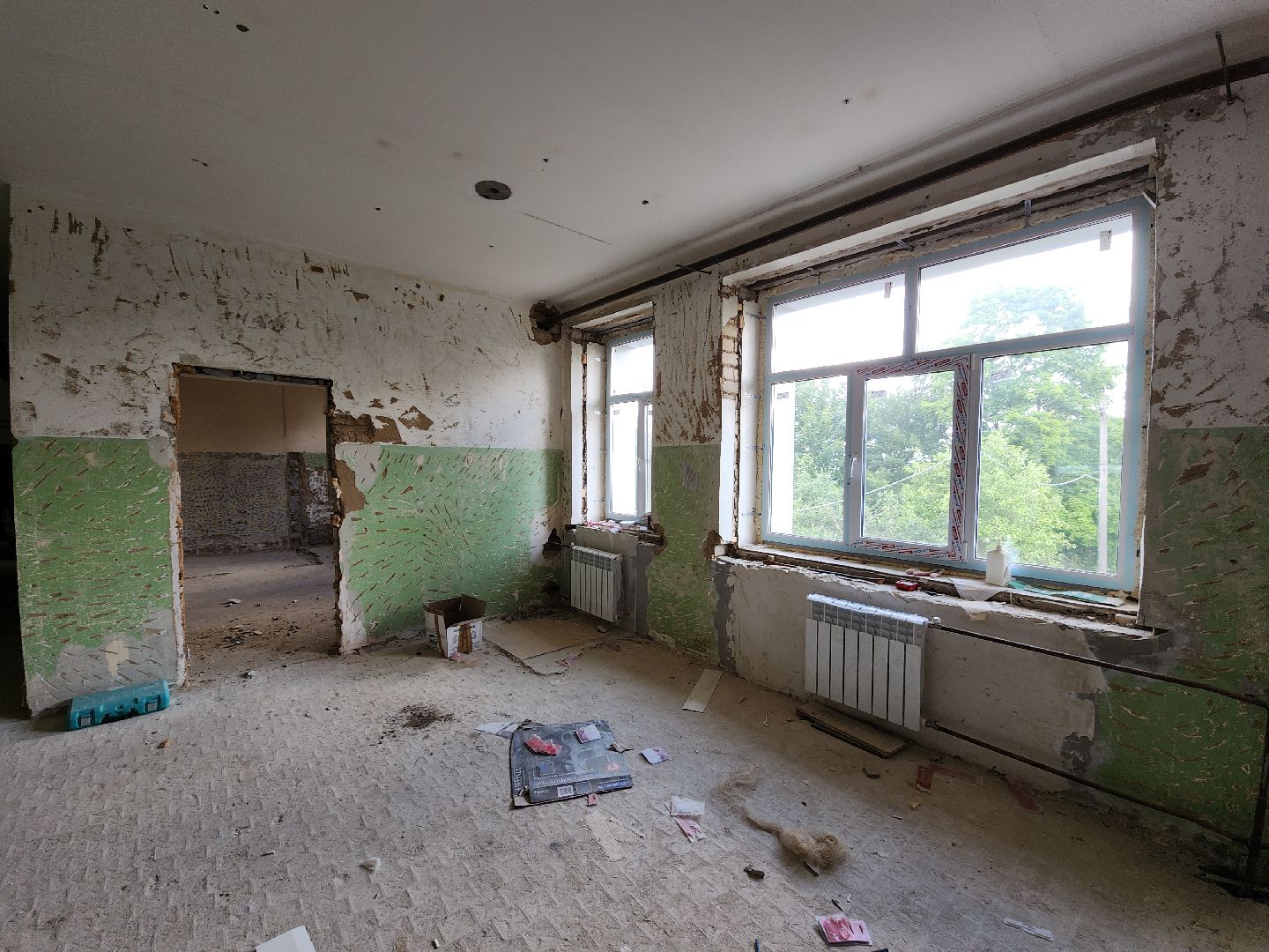 капитальный ремонт, капитальный ремонт поликлиники, тучково, руза, строительство, здравоохранение мо, здравоохранение московской области,