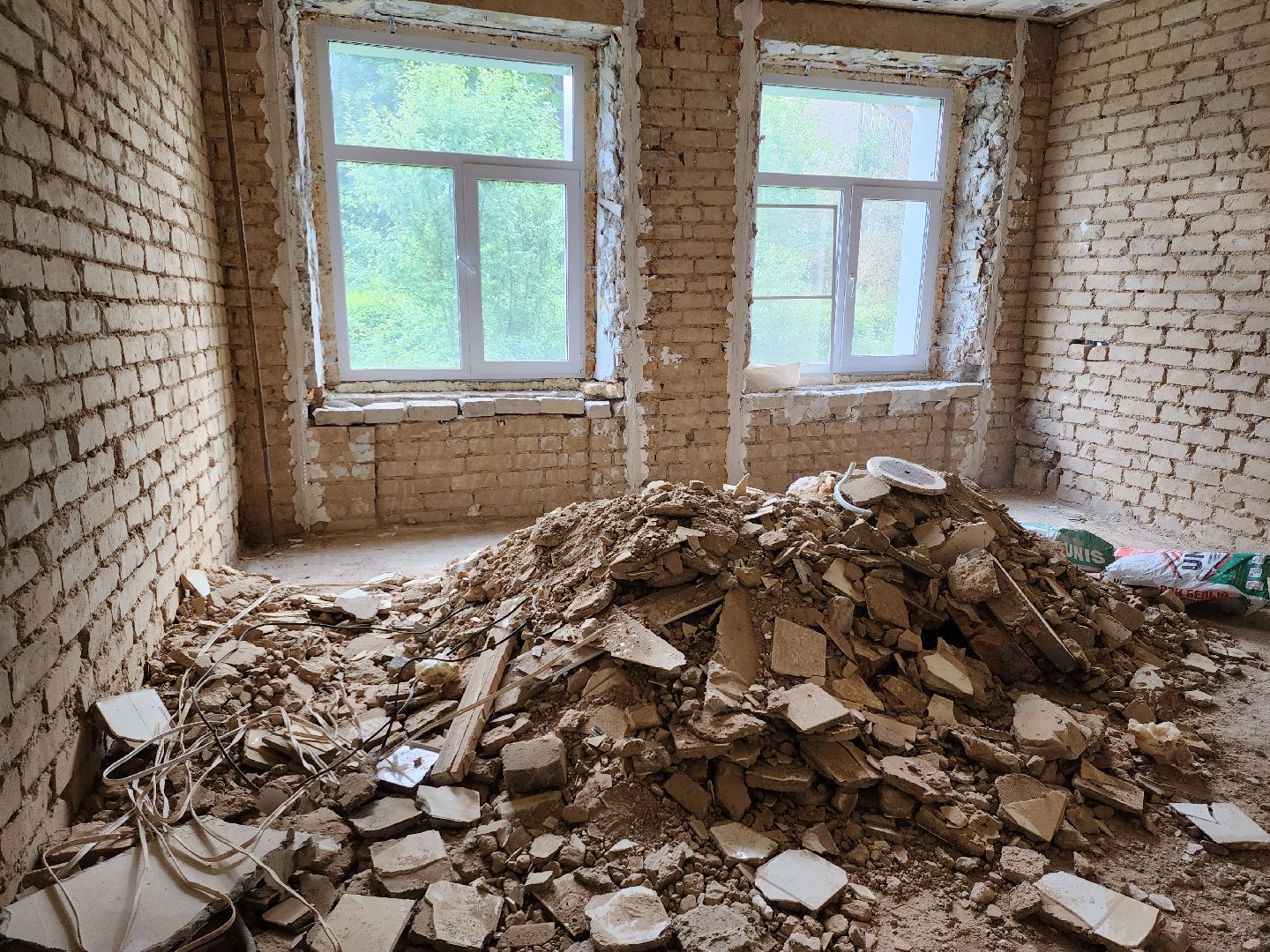 капитальный ремонт, капитальный ремонт поликлиники, тучково, руза, строительство, здравоохранение мо, здравоохранение московской области,