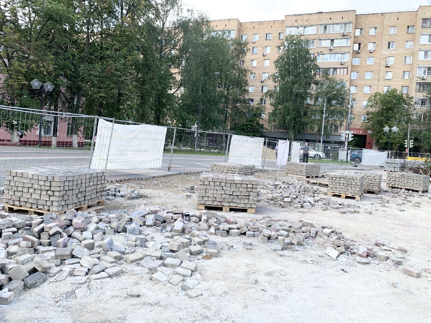 Балашиха, Подмосковье, Благоустройство сквера в Балашихе,