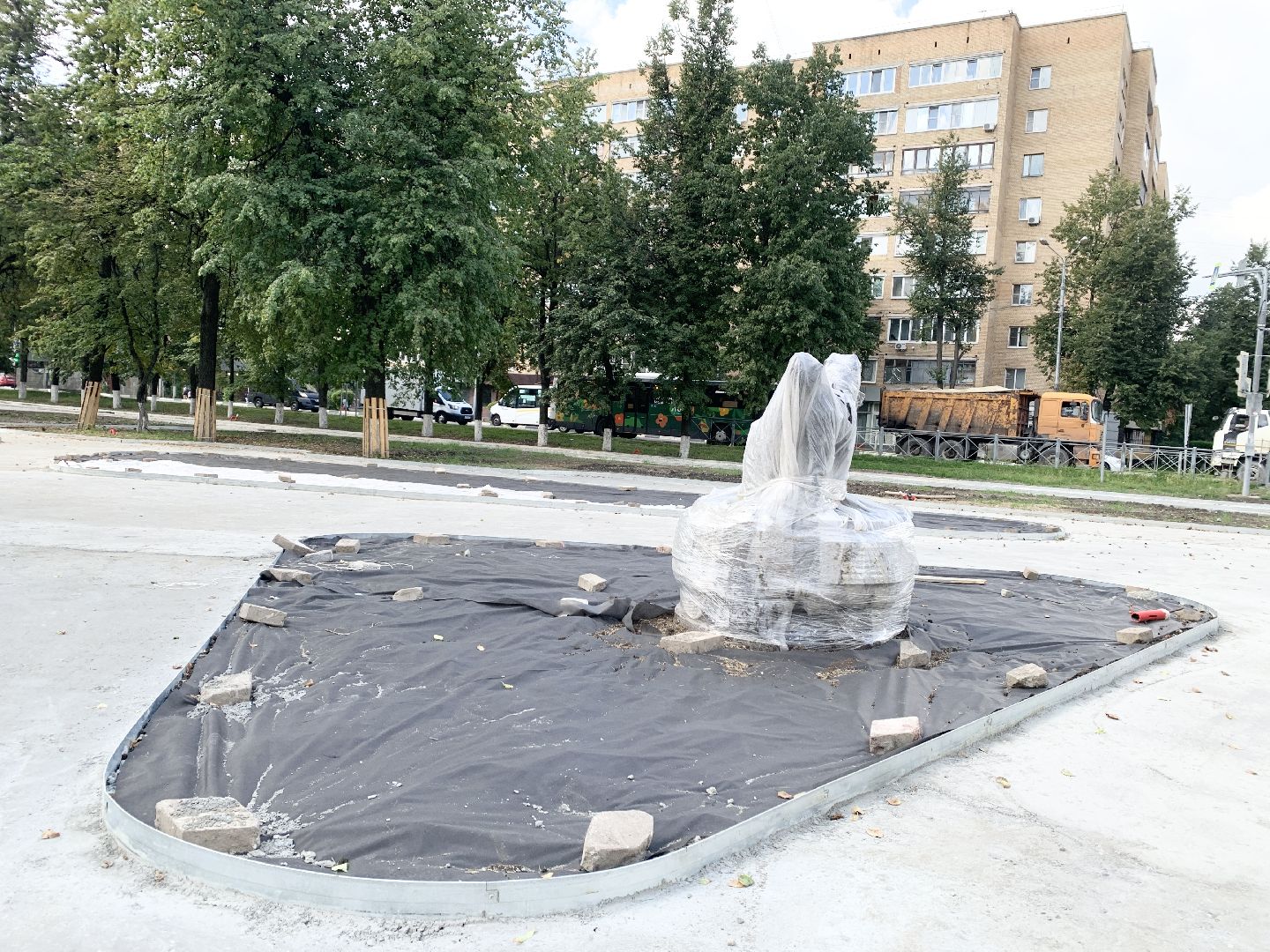 Балашиха, Подмосковье, Благоустройство сквера в Балашихе,