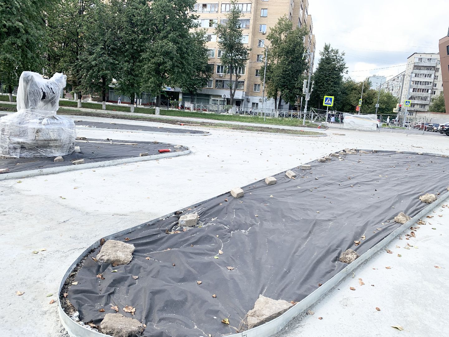 Балашиха, Подмосковье, Благоустройство сквера в Балашихе,